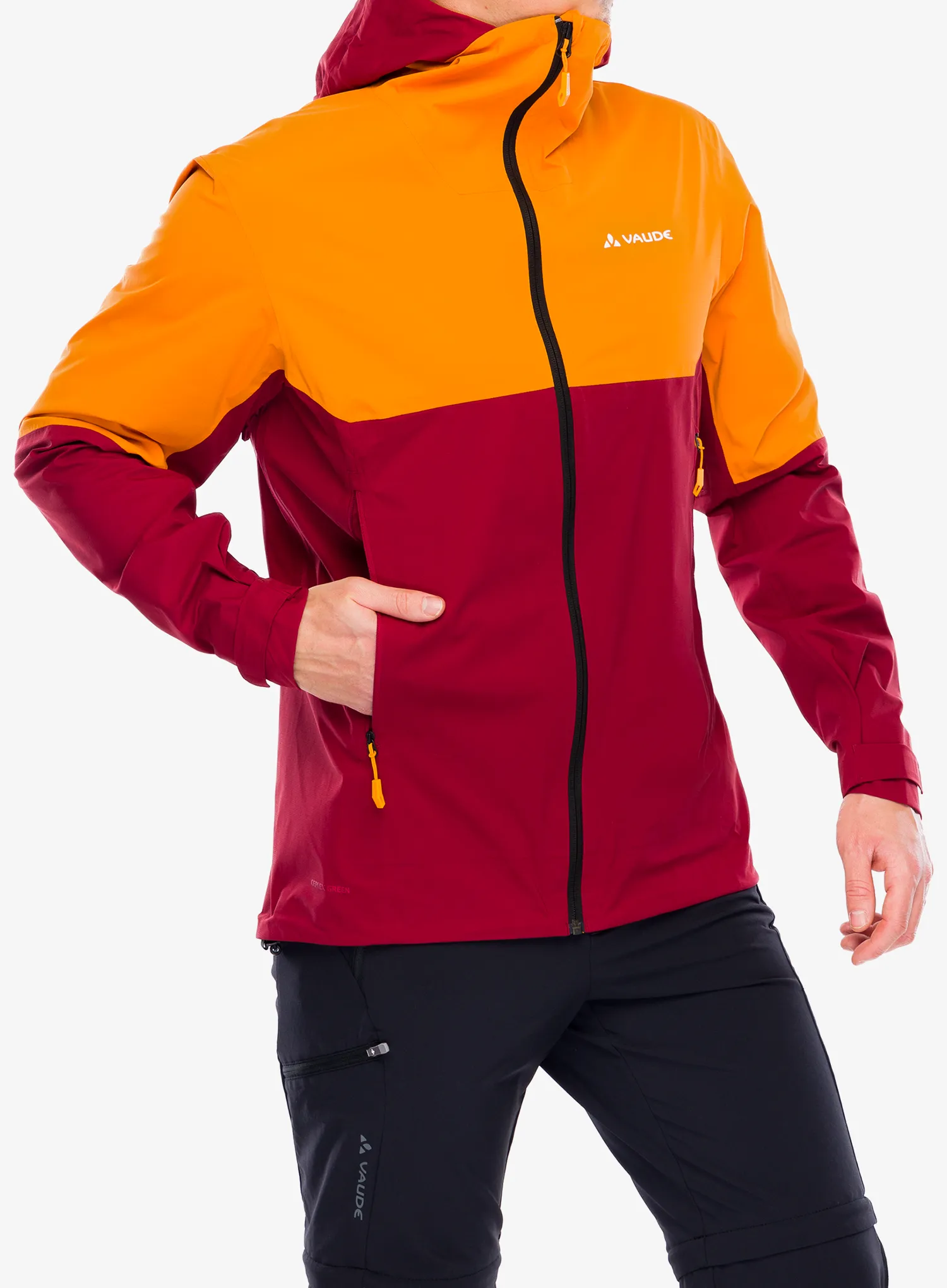 Bunda do deště Vaude Simony 2,5L Jacket IV - carmine