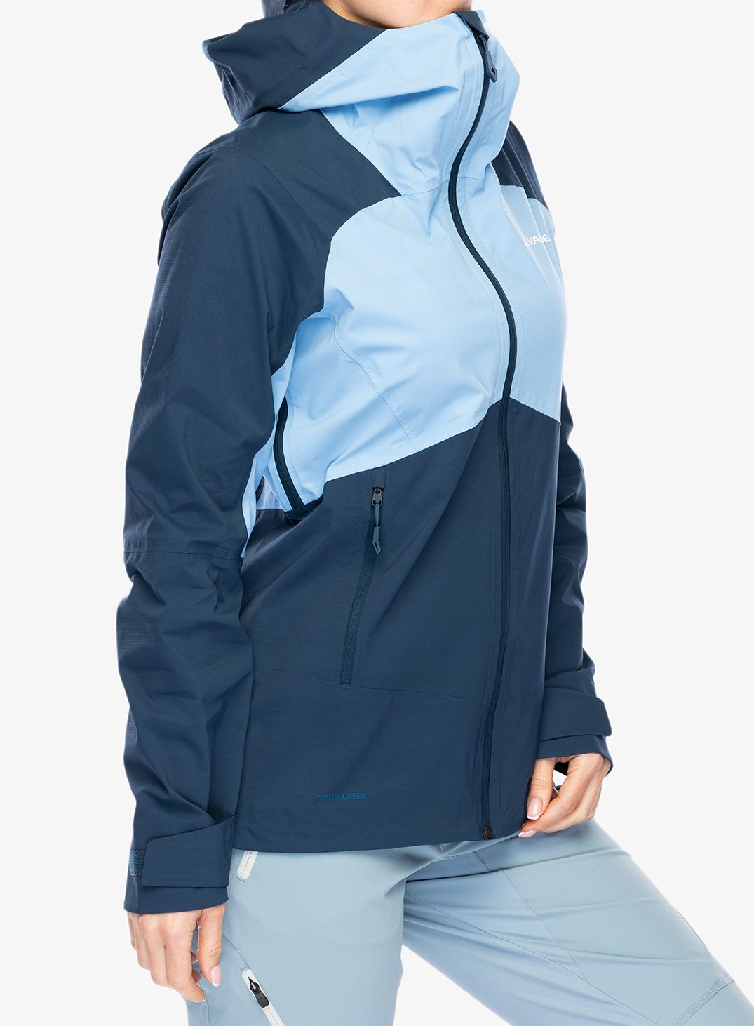 Dámská bunda do deště Vaude Simony 2,5L Jacket IV - pastel blue