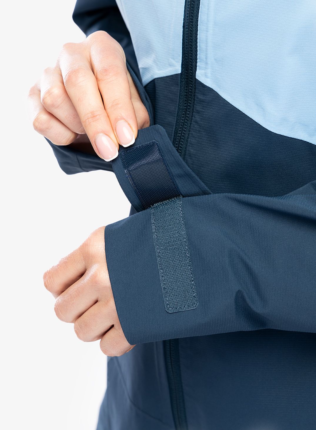 Dámská bunda do deště Vaude Simony 2,5L Jacket IV - pastel blue
