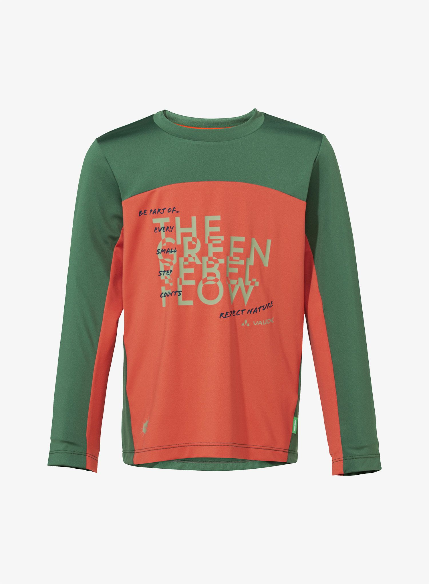 Dětská mikina Vaude Solaro LS T-Shirt II - hotchili/woodland