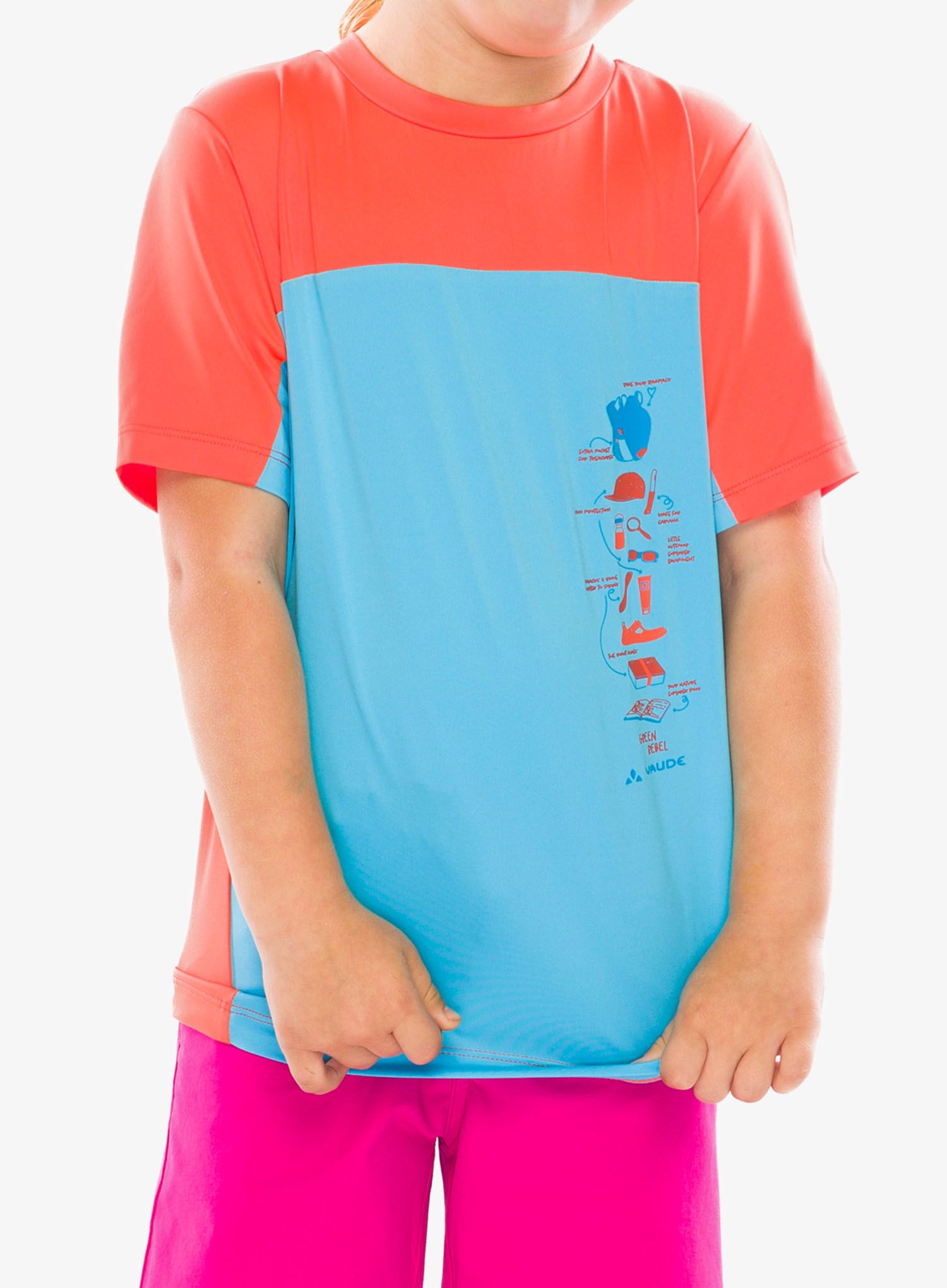 Dětské tričko Vaude Solaro T-Shirt II - crystal blue