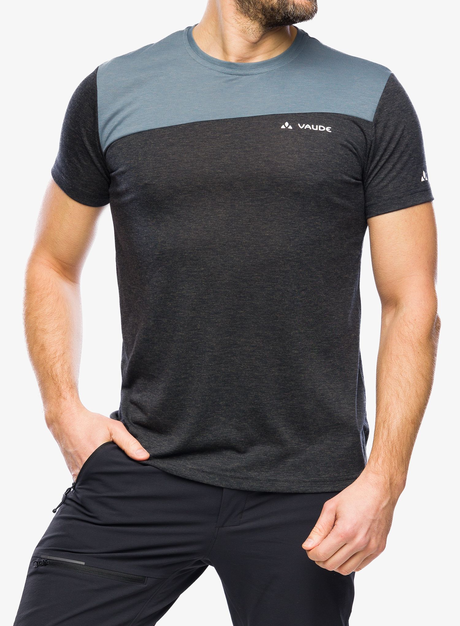 Rychleschnoucí triko Vaude Sveit Shirt - black/white