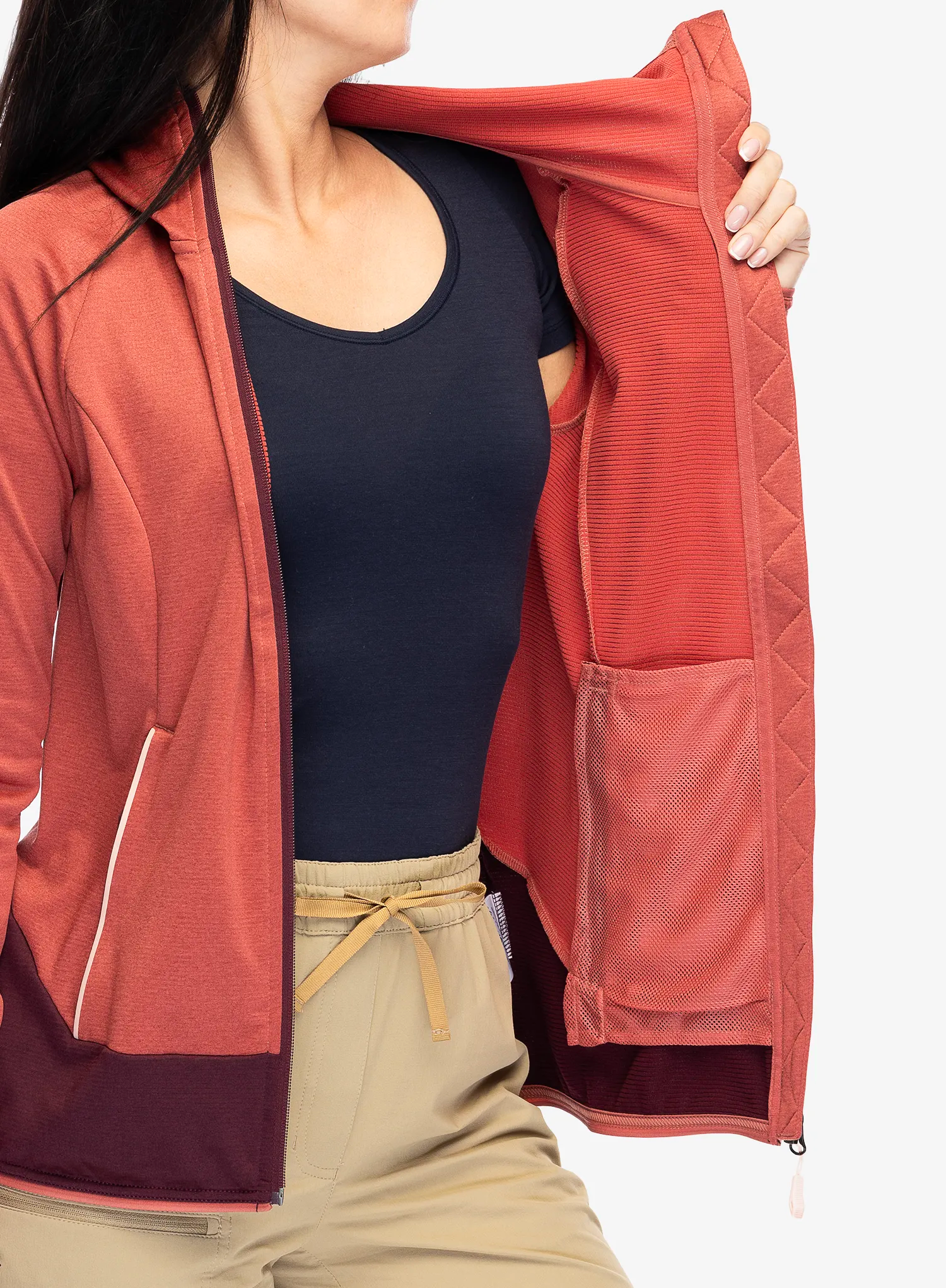 Fleece mikina dámská Vaude Tekoa Fleece Jacket II - brick