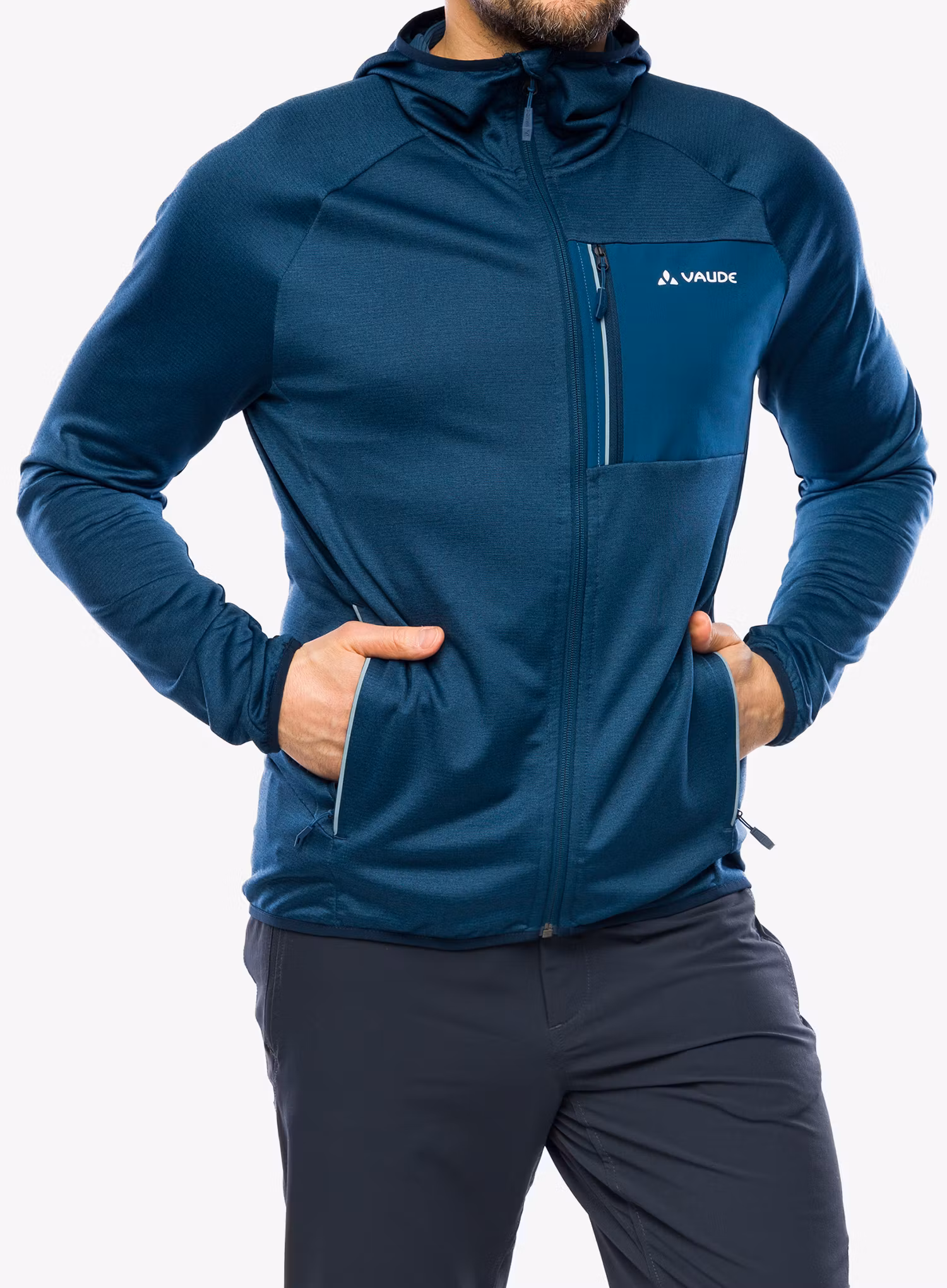 Fleece mikina Vaude Tekoa Fleece Jacket II - dark sea uni