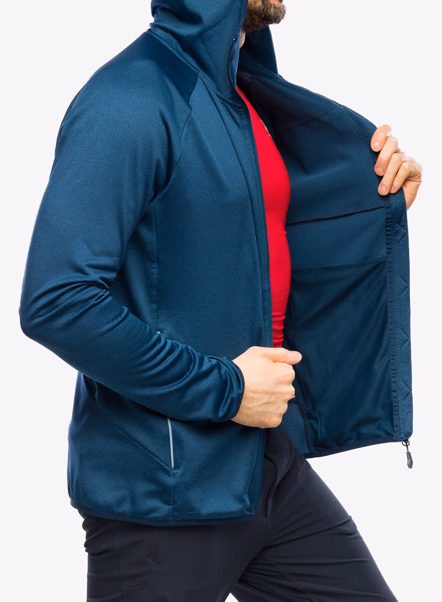 Fleece mikina Vaude Tekoa Fleece Jacket II - dark sea uni