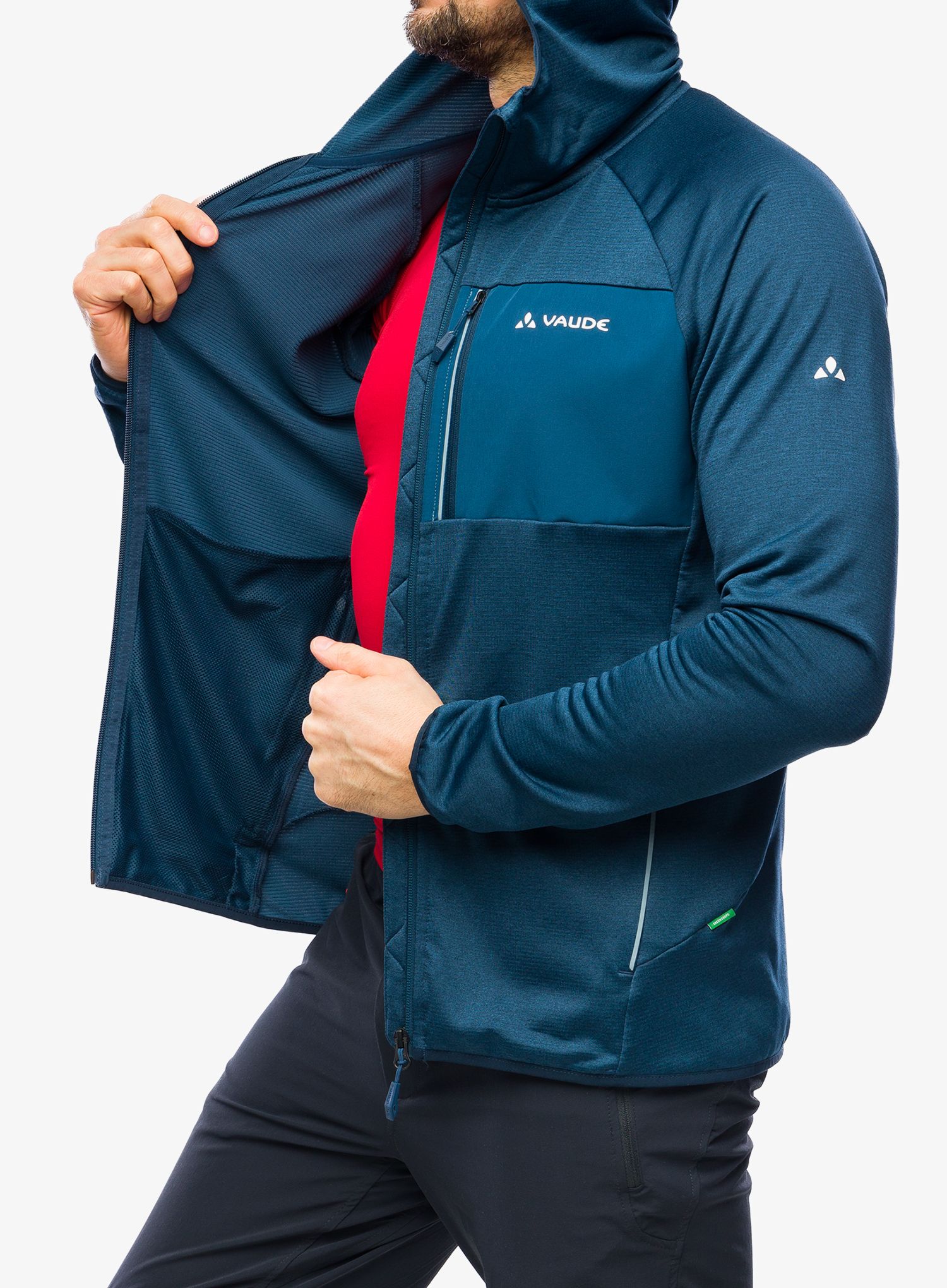 Fleece mikina Vaude Tekoa Fleece Jacket II - dark sea uni
