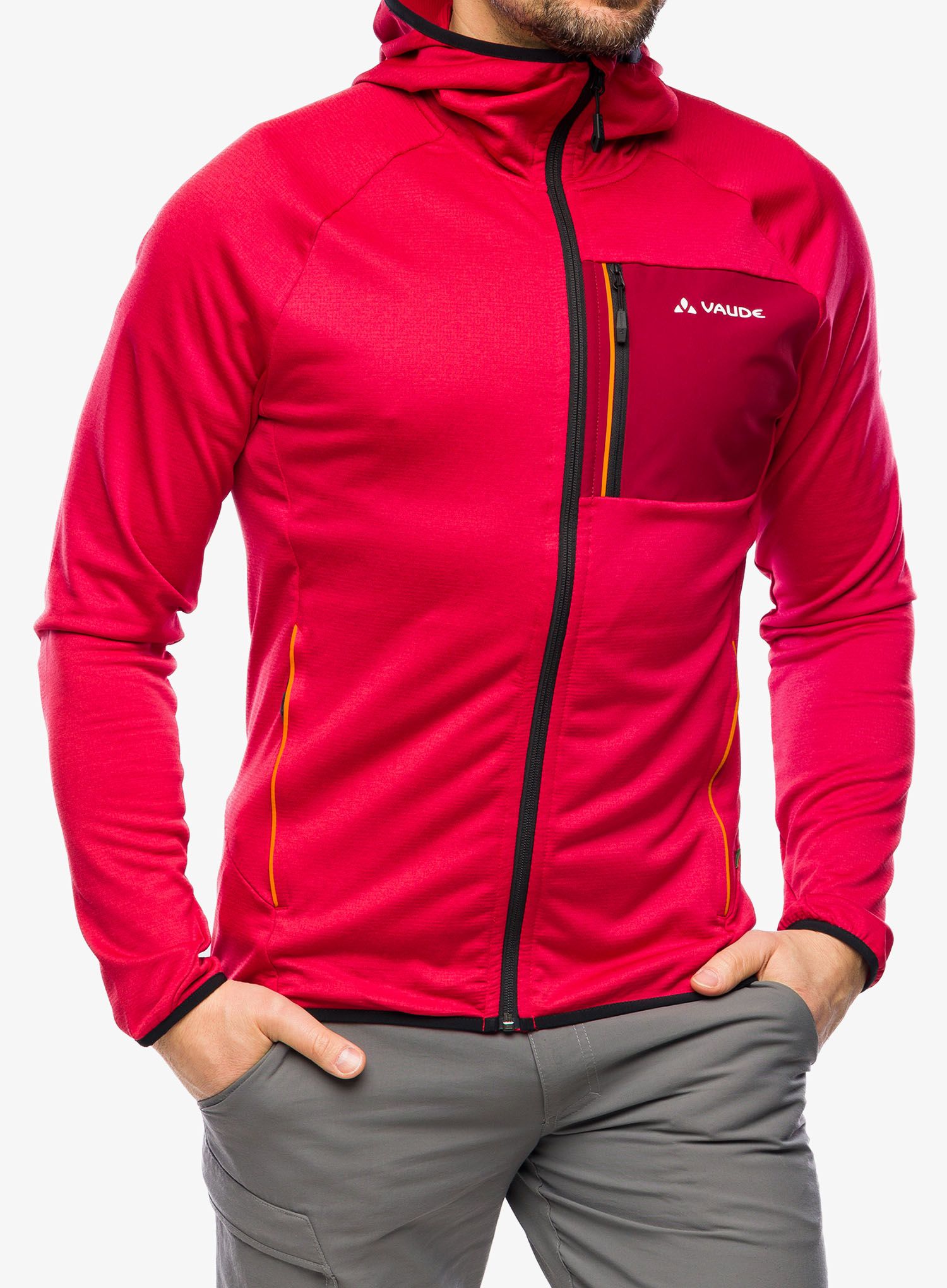 Fleece mikina Vaude Tekoa Fleece Jacket II - red