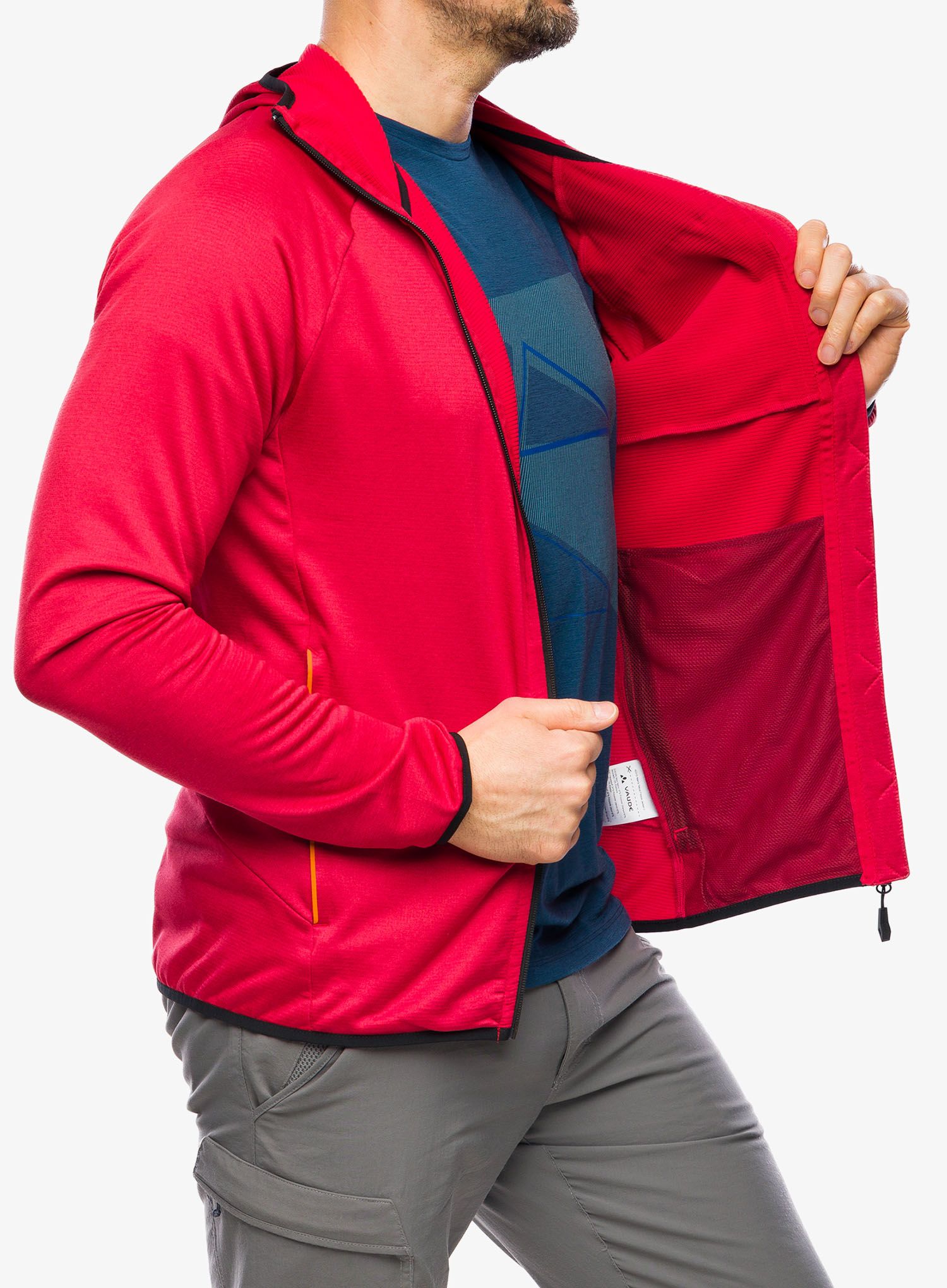 Fleece mikina Vaude Tekoa Fleece Jacket II - red