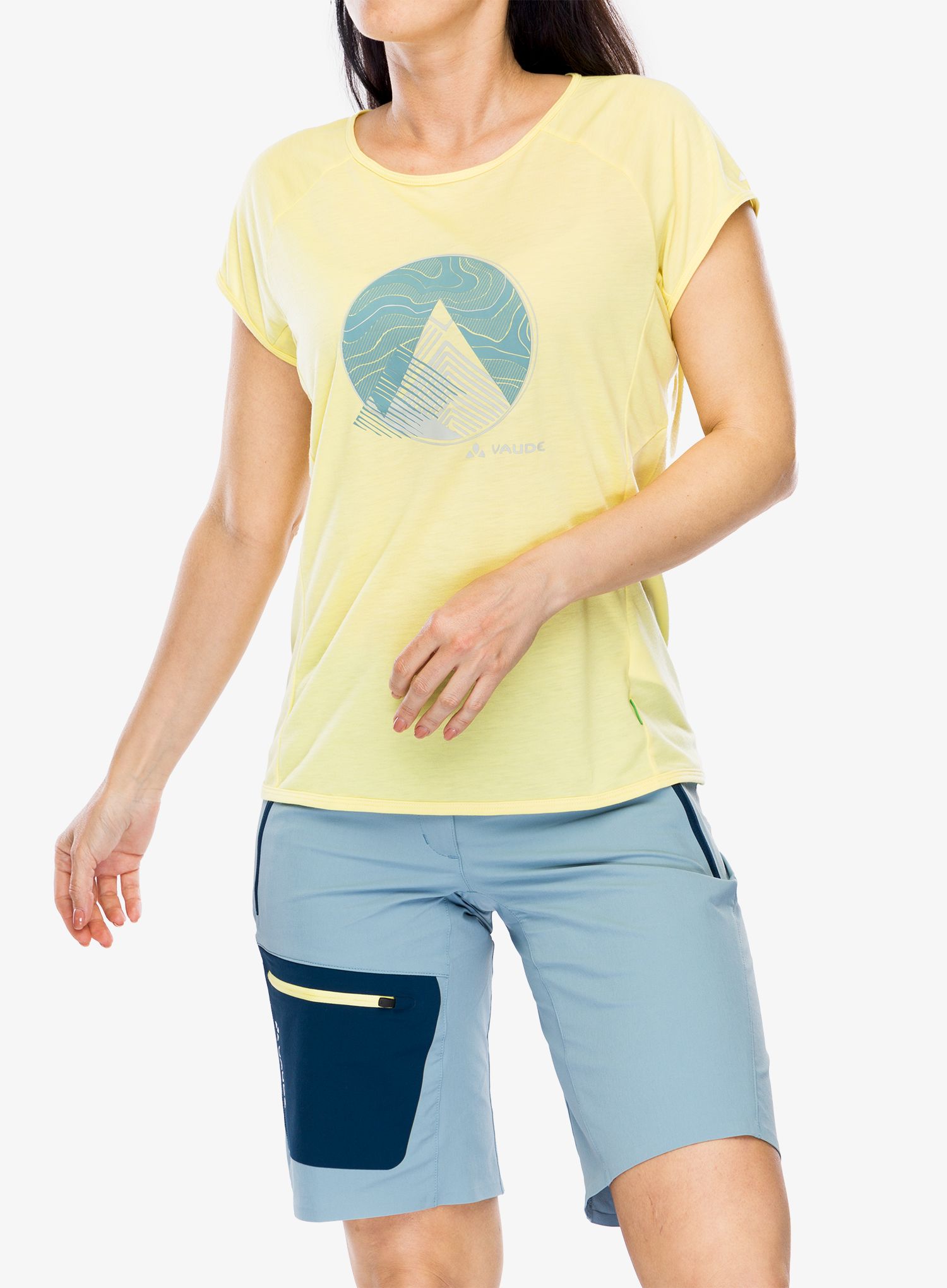 Dámské rychleschnoucí triko Vaude Tekoa T-Shirt II - mimosa