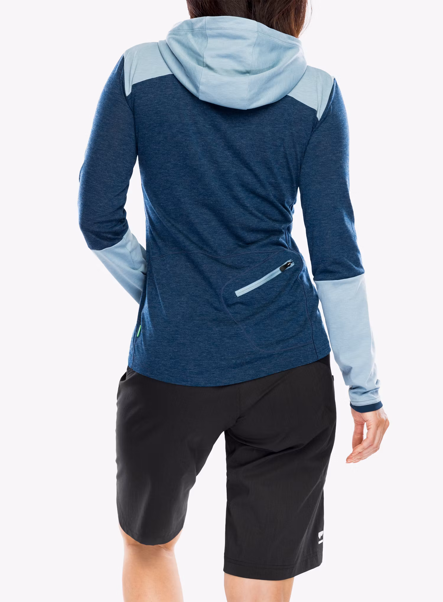 Dámská mikina s kapucí Vaude Tremalzo LS Shirt - dark sea