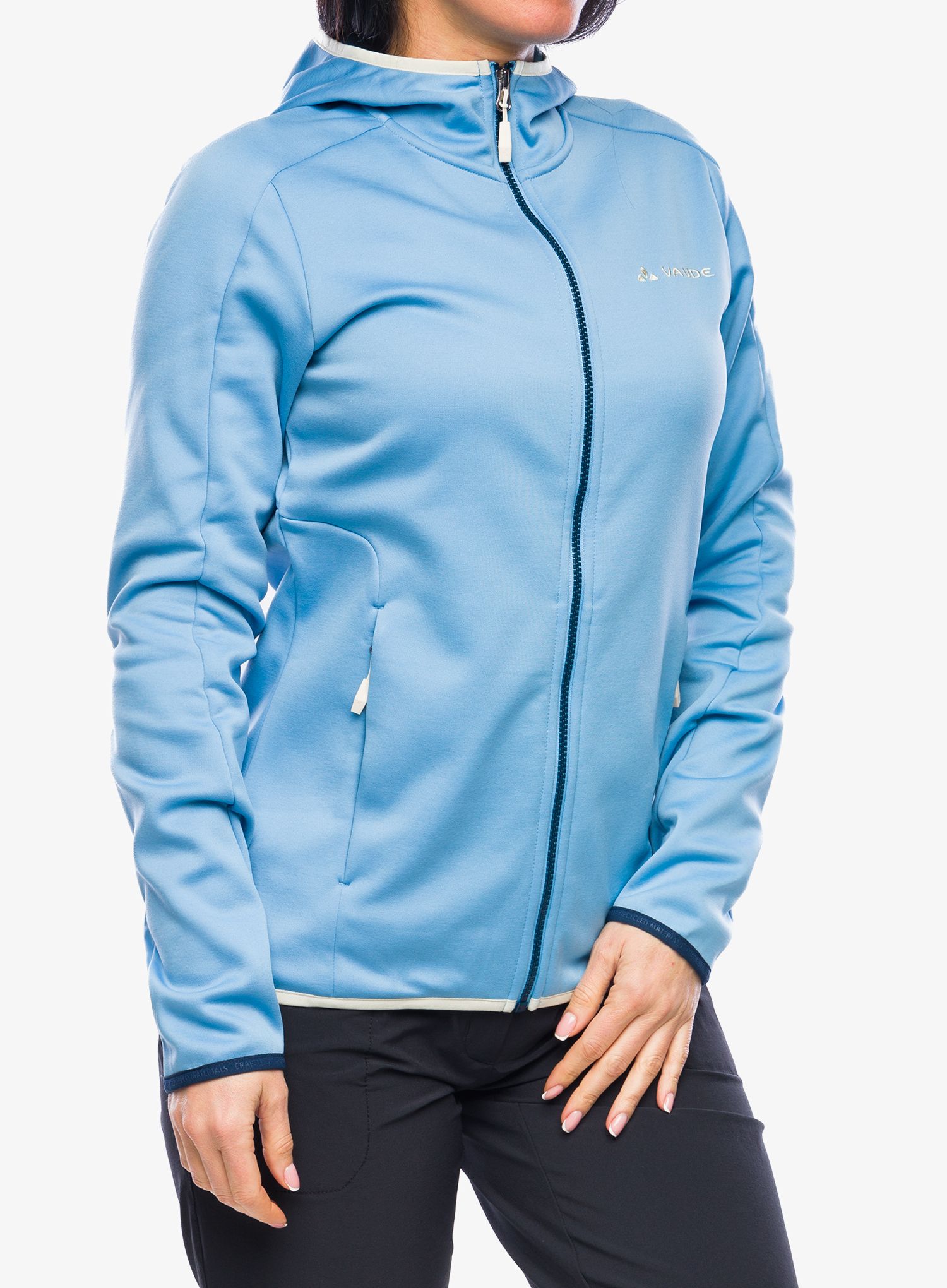 Fleecová mikina dámská Vaude Valsorda Fleece Hoody - pastel blue