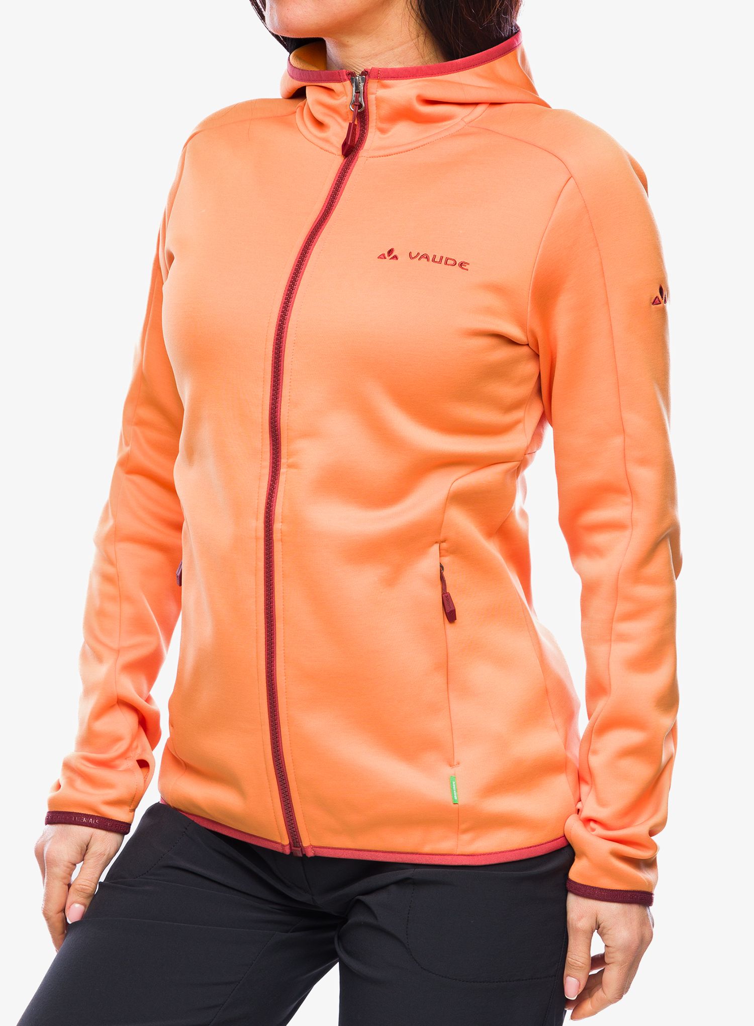 Fleecová mikina dámská Vaude Valsorda Fleece Hoody - sweet orange