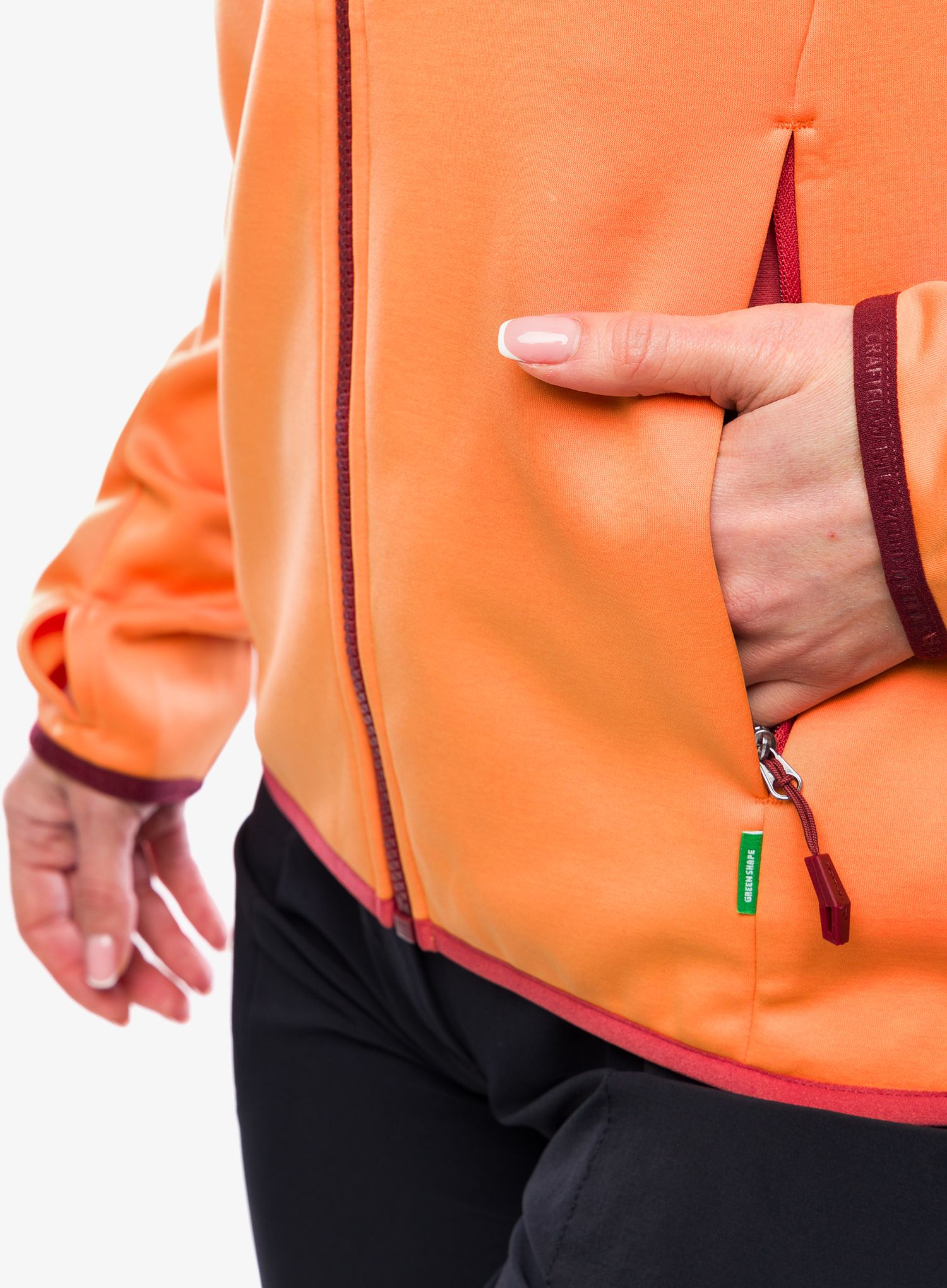 Fleecová mikina dámská Vaude Valsorda Fleece Hoody - sweet orange