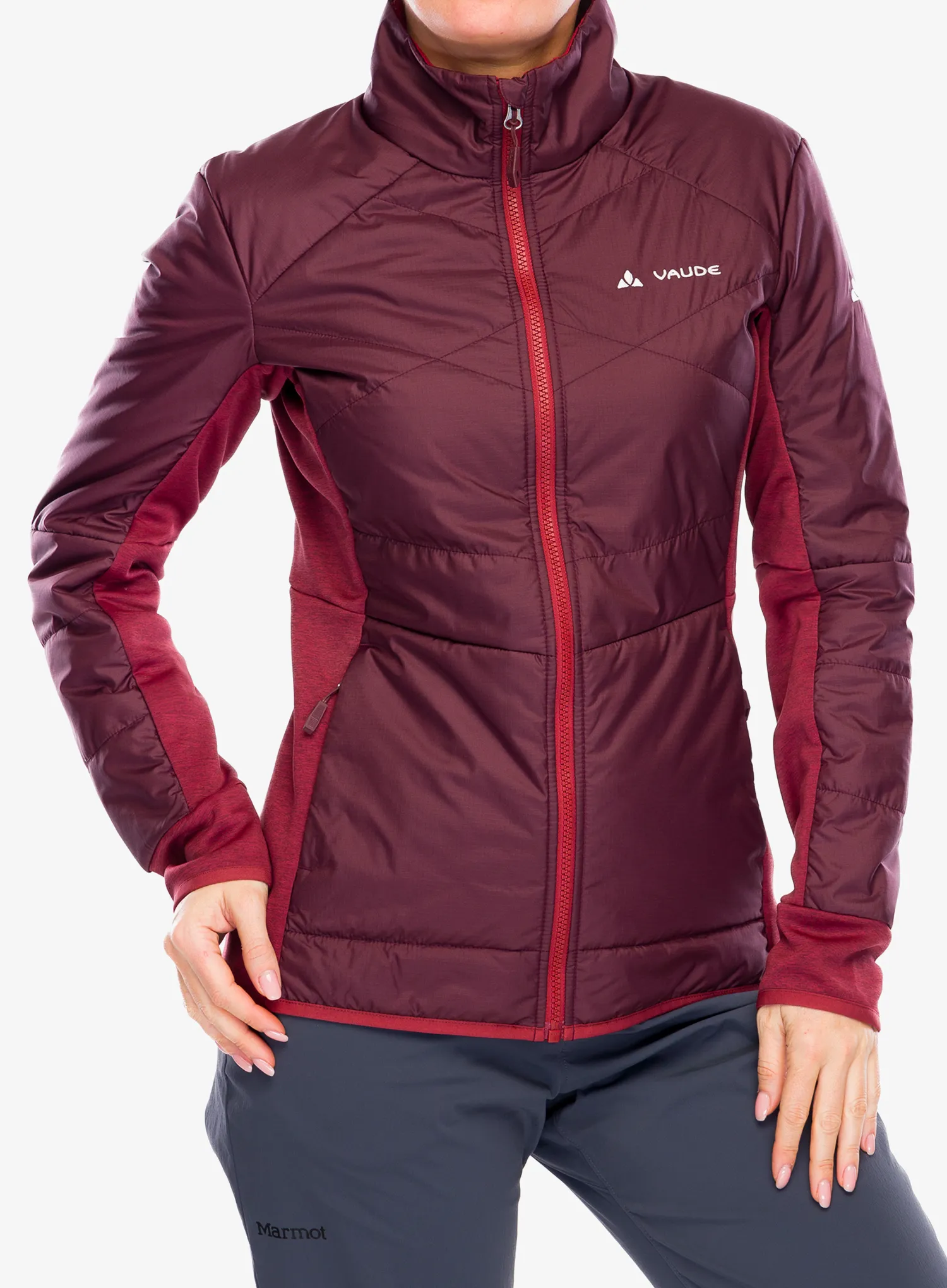 Hybridní bunda dámská Vaude Valsorda Hybrid Jacket - dark oak