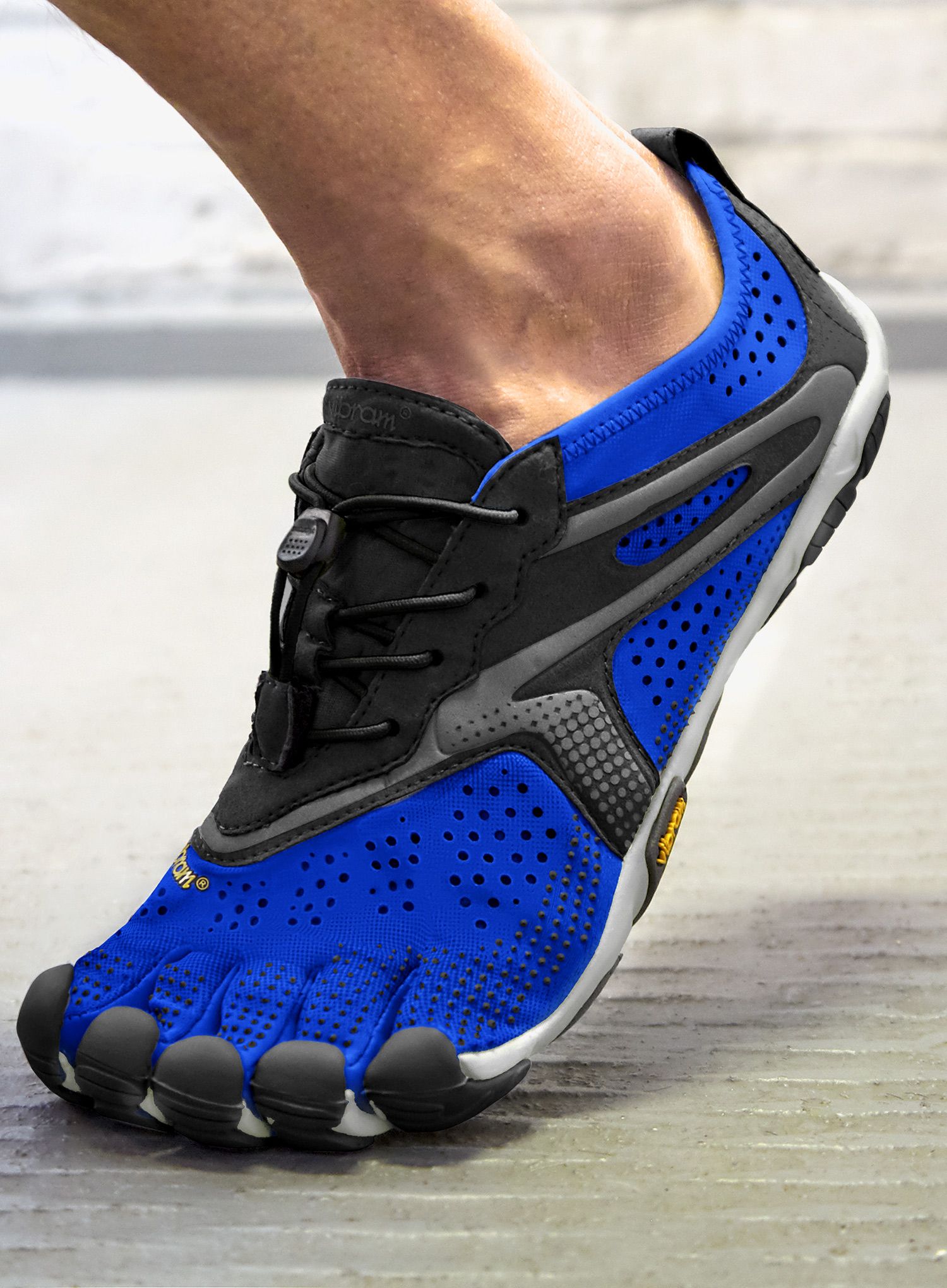 Boty na běhání pánské Vibram Fivefingers V-Run SS2021 - blue/black