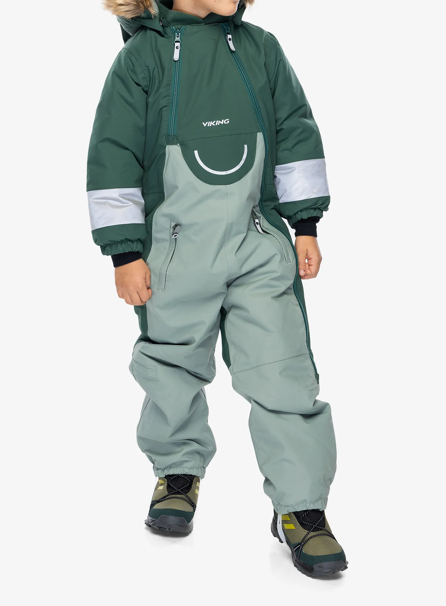Dětská kombinéza Viking Alv Winter Playsuit - green