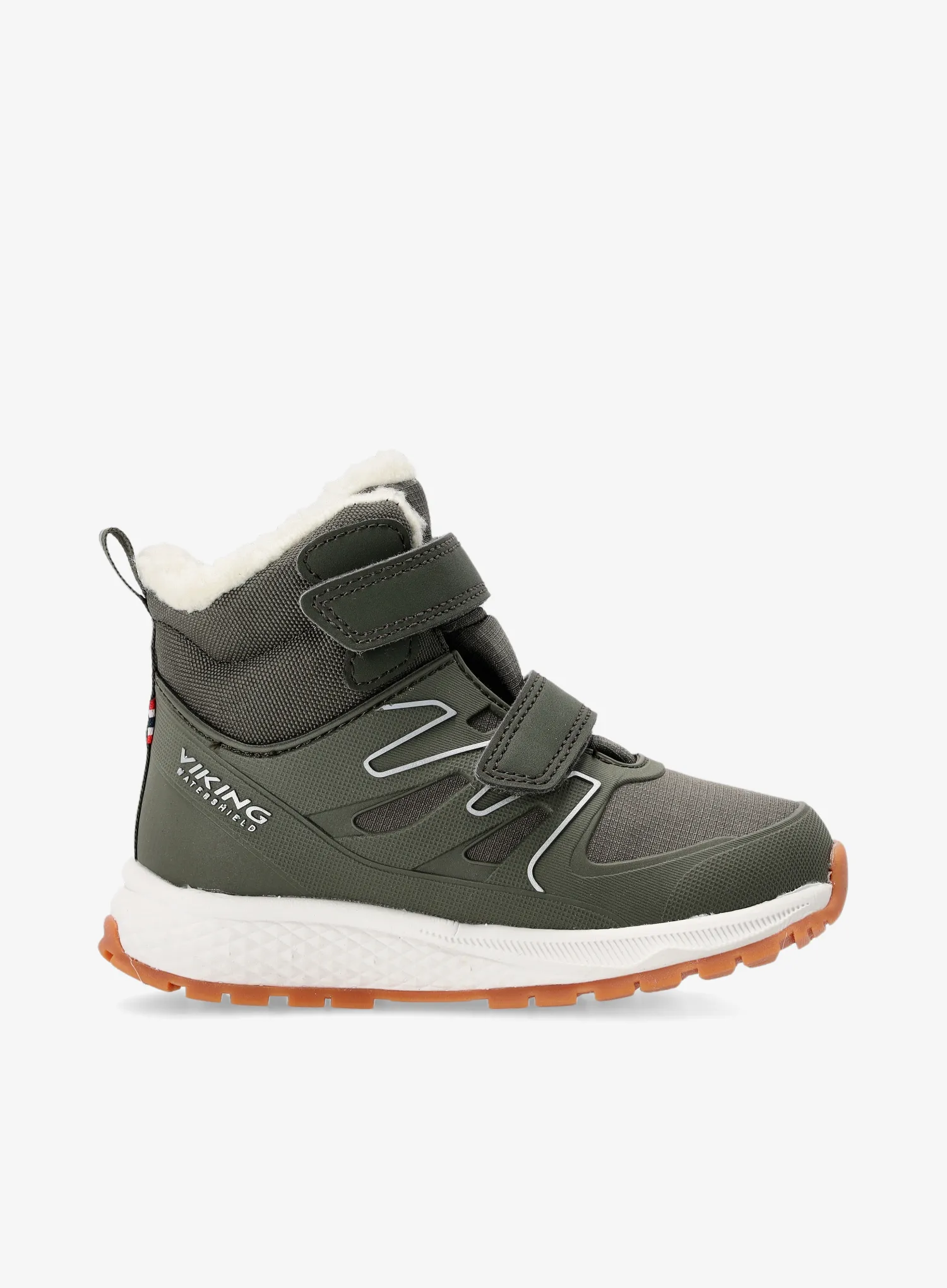 Dětské boty Viking Equip Defence Warm WP 2V - huntinggreen/olive