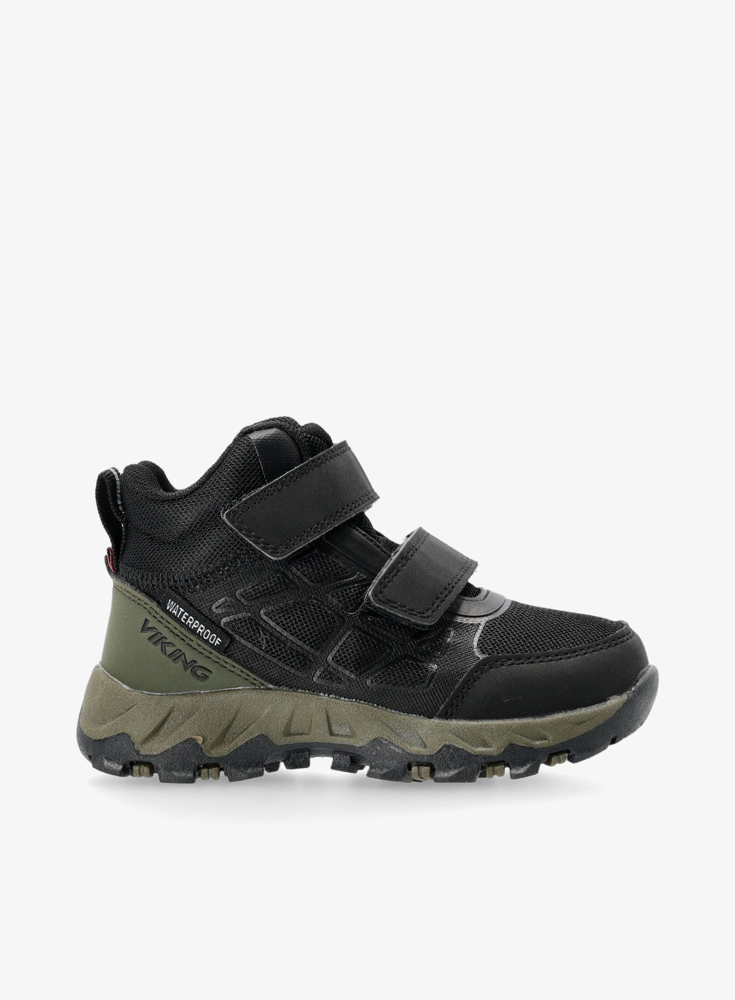 Dětské boty Viking Track Mid WP 2V - black/olive