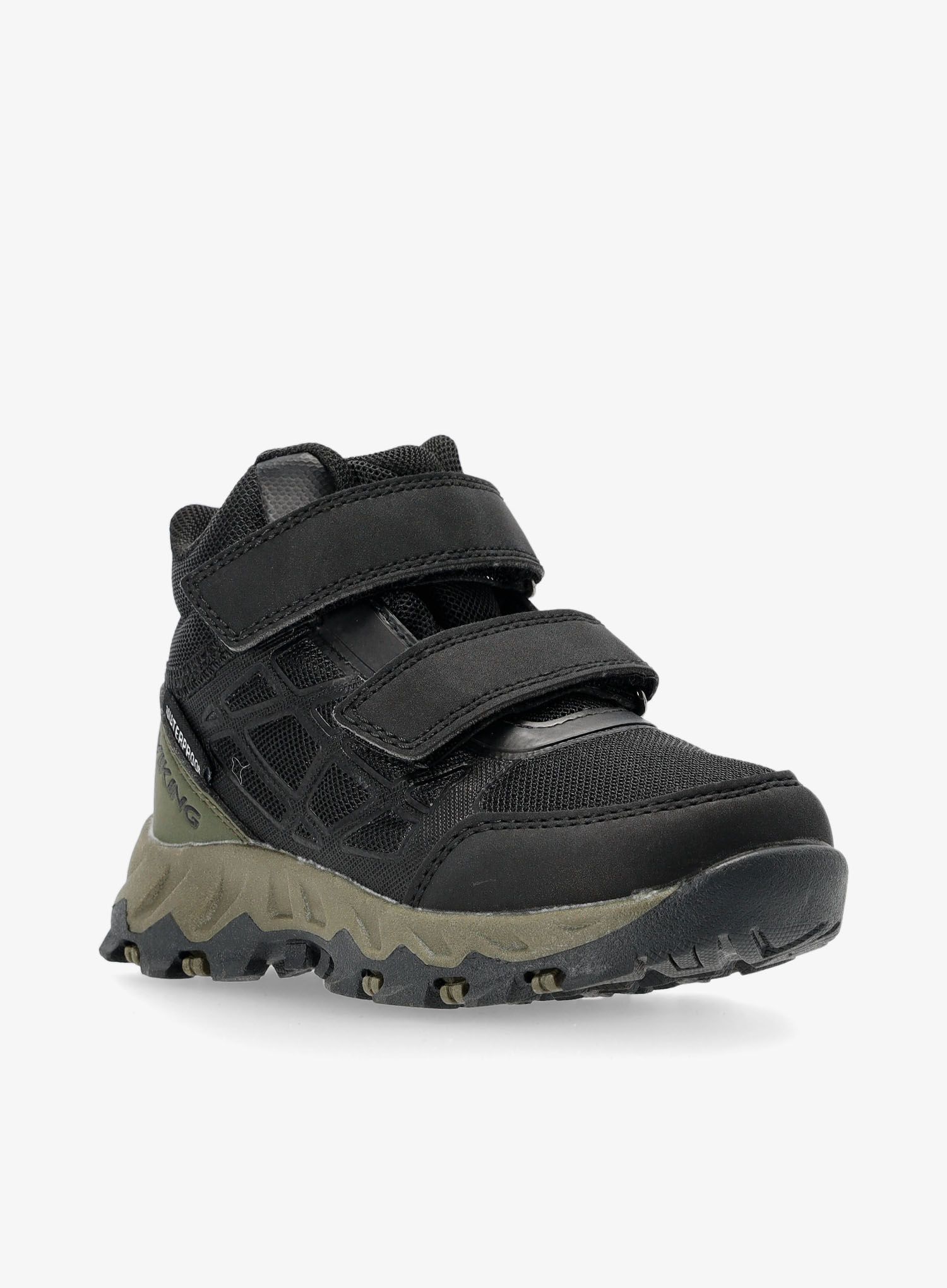 Dětské boty Viking Track Mid WP 2V - black/olive