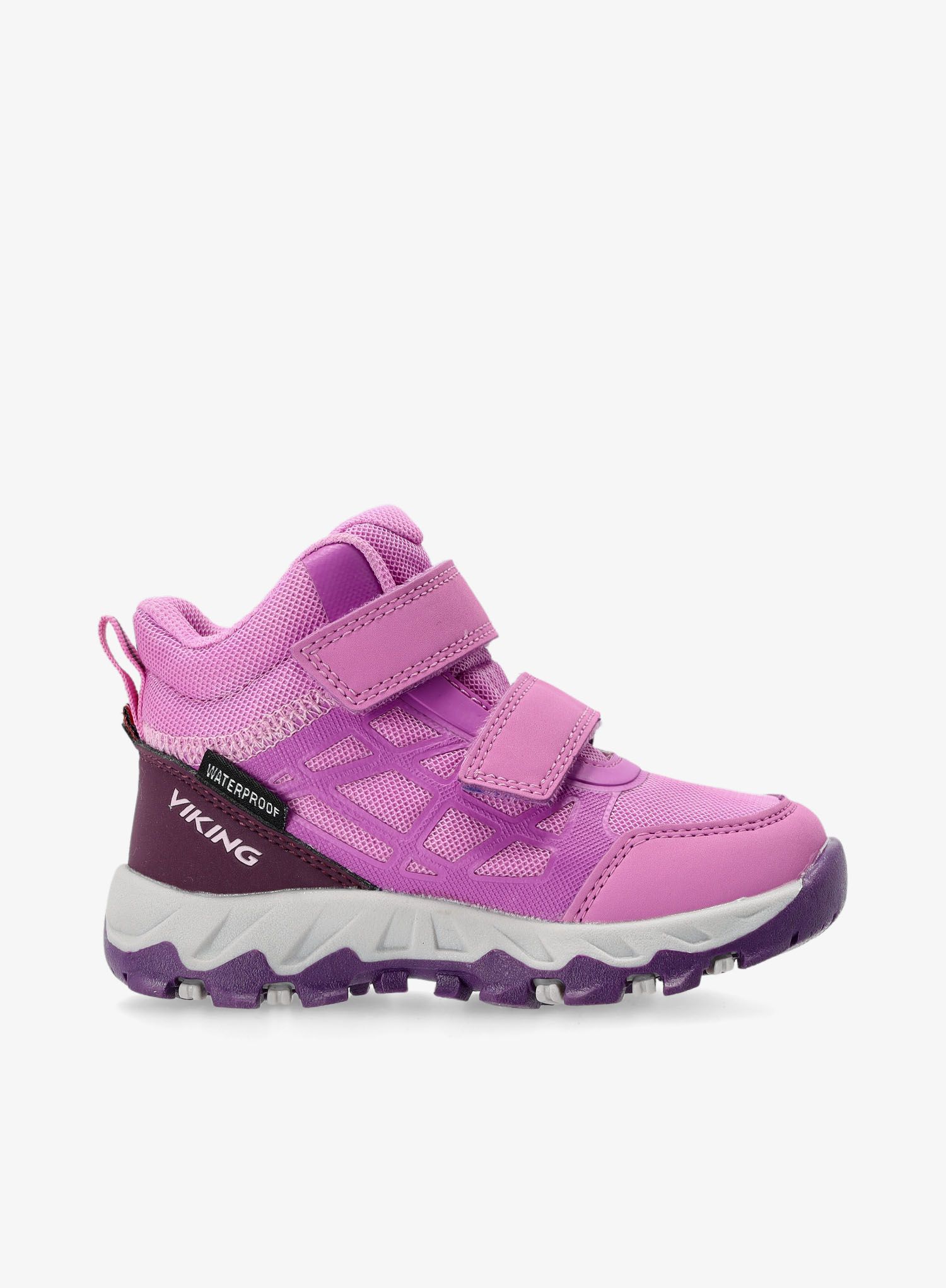 Dětské boty Viking Track Mid WP 2V - purple/purple