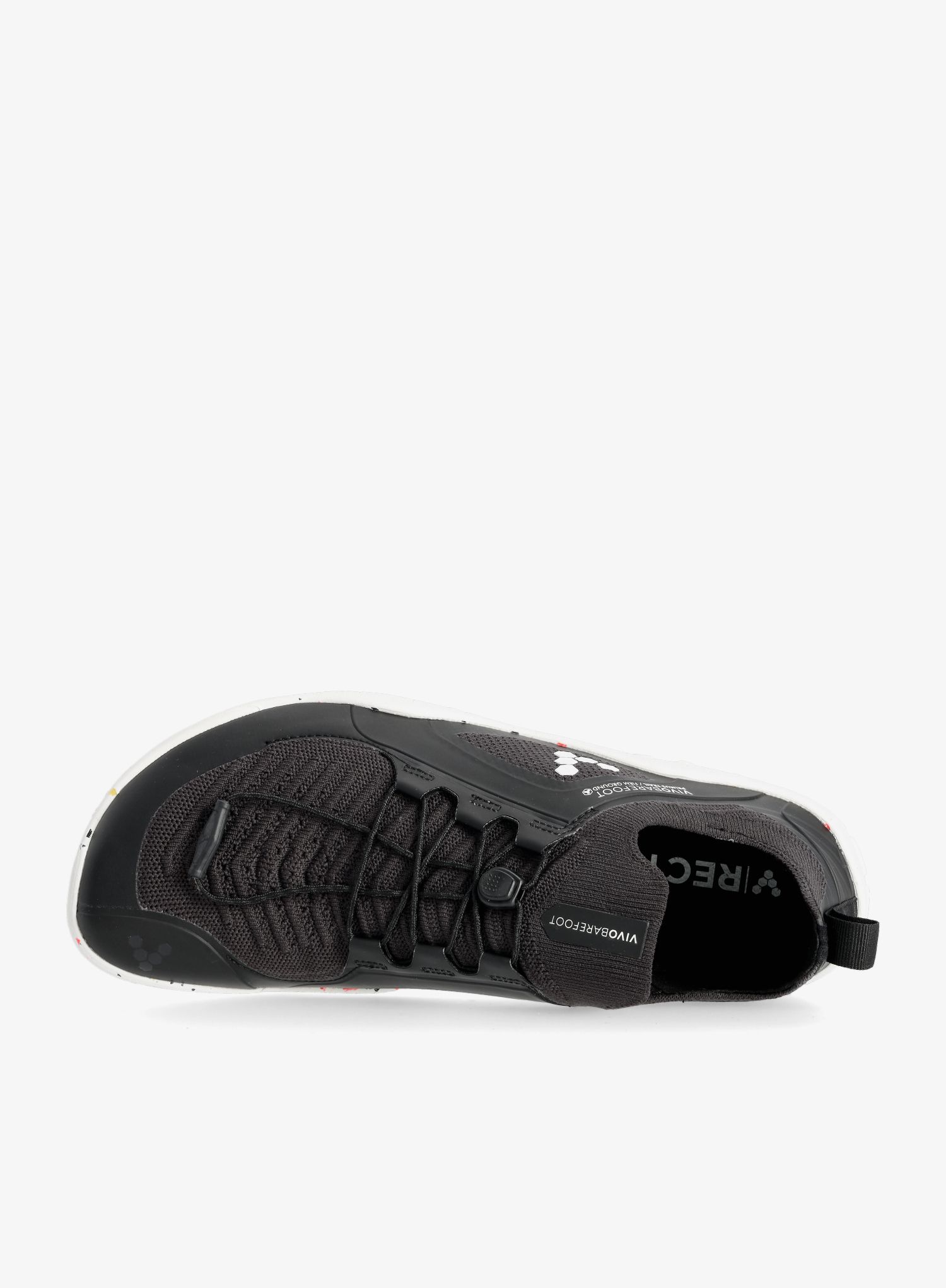 Trailové boty Vivobarefoot Primus Trail Knit FG - obsidian/white