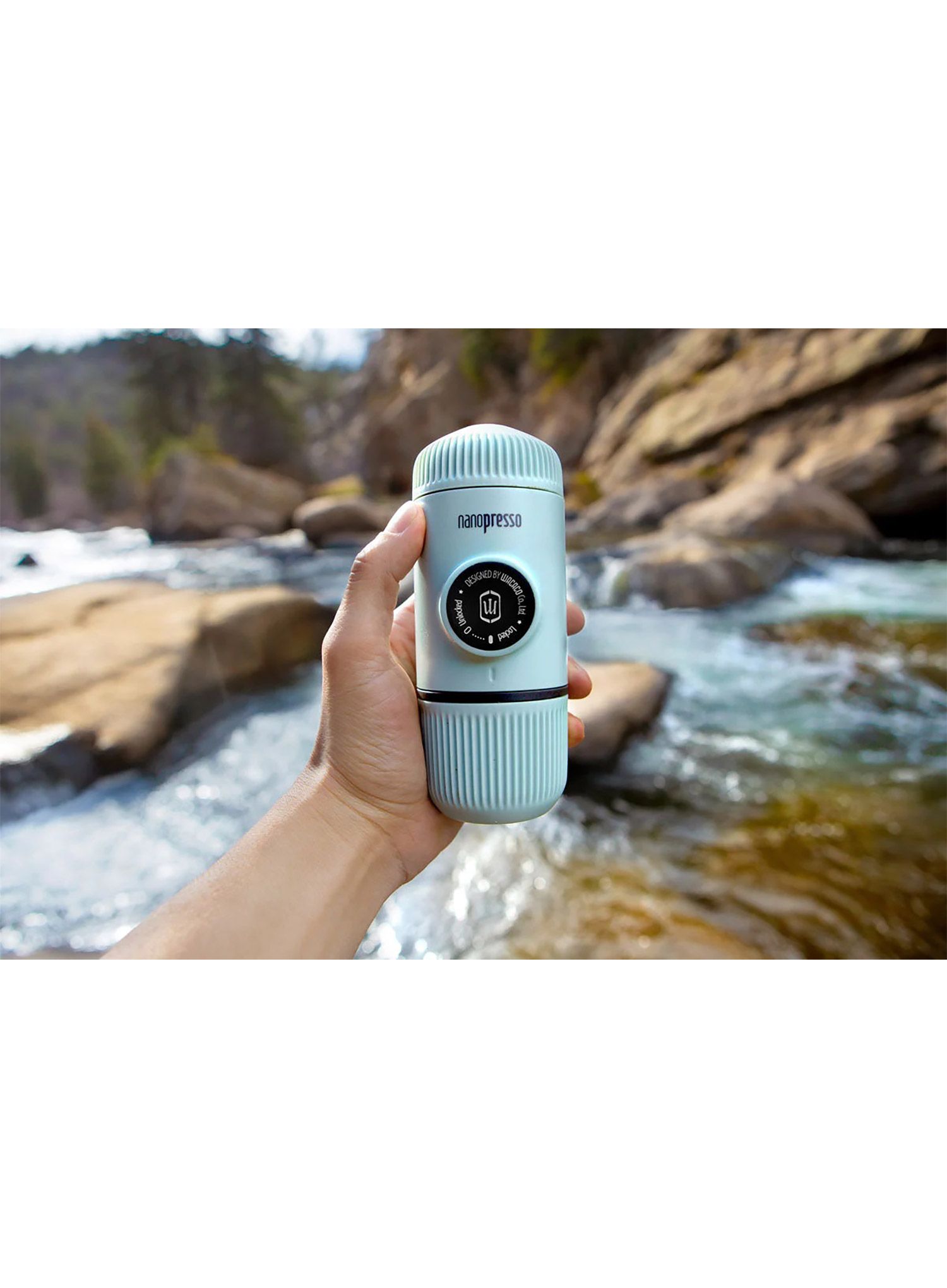 Kávovar Wacaco Nanopresso Elements + pouzdro - arctic blue