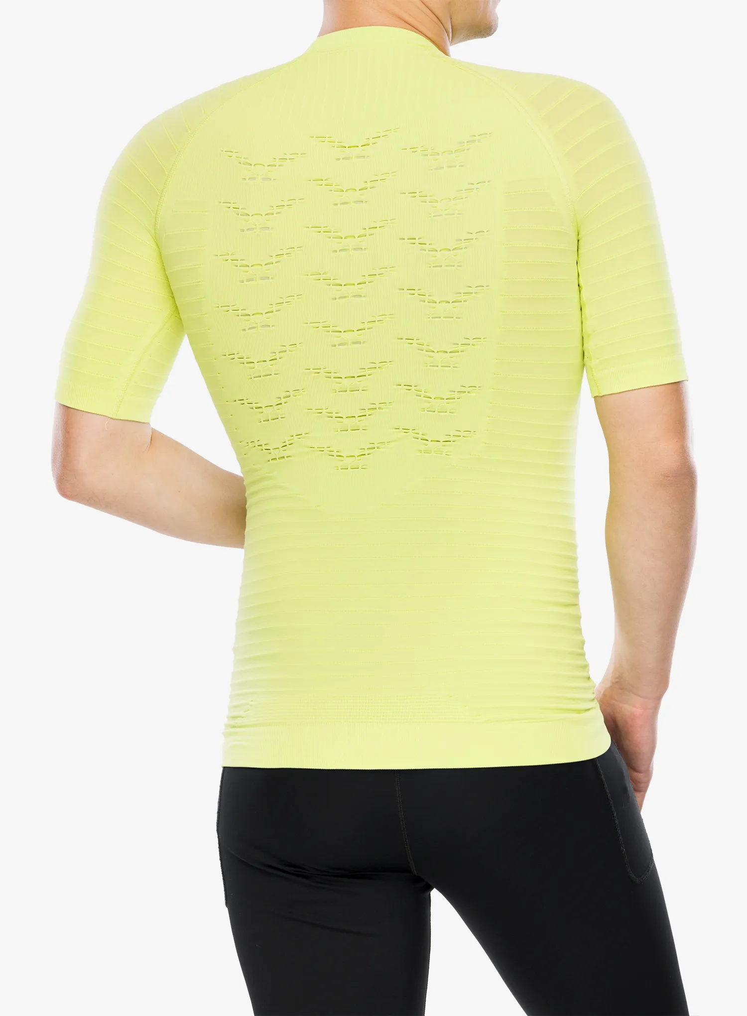 Pánské tričko X-Bionic Effektor 4.0 Run - effektor green/arctic white