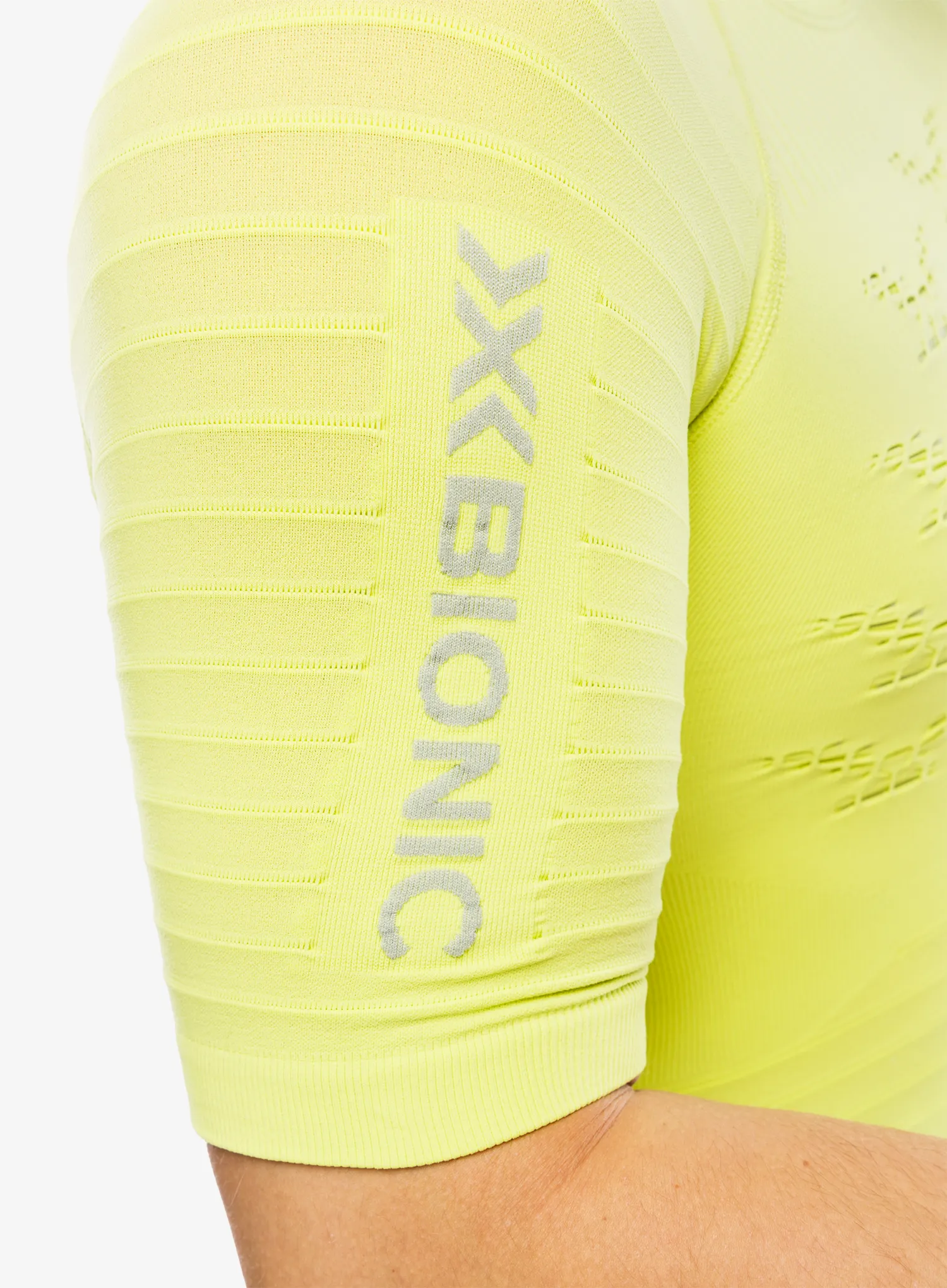 Pánské tričko X-Bionic Effektor 4.0 Run - effektor green/arctic white