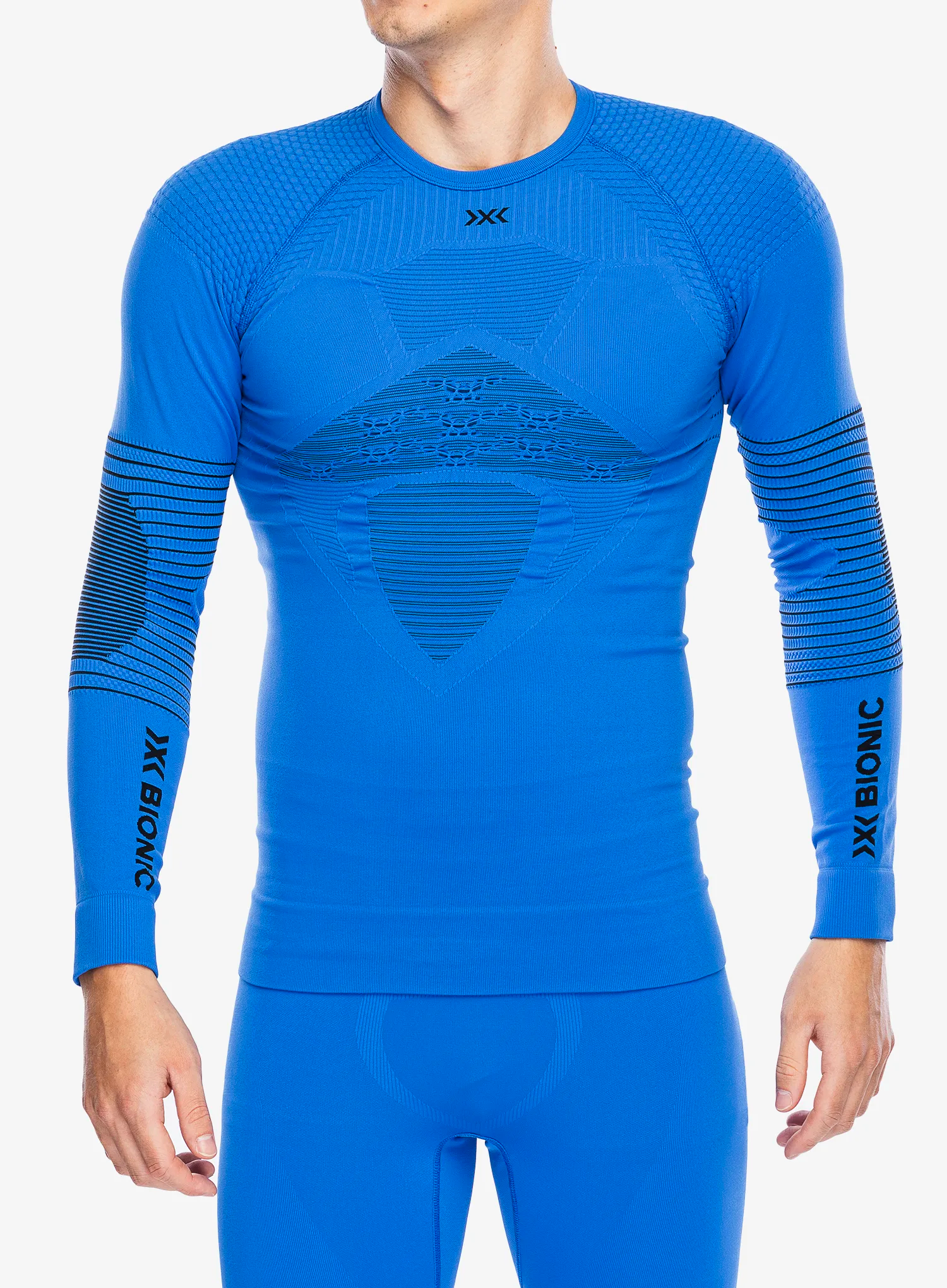 Funkční mikina X-Bionic Energizer 4.0 Shirt Round Neck - blossom blue/black