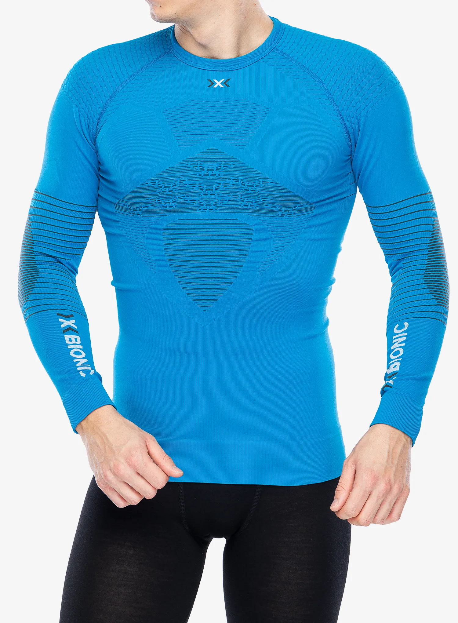 Termoaktivní mikina X-Bionic Energizer 4.0 Shirt Round Neck - blue/anth
