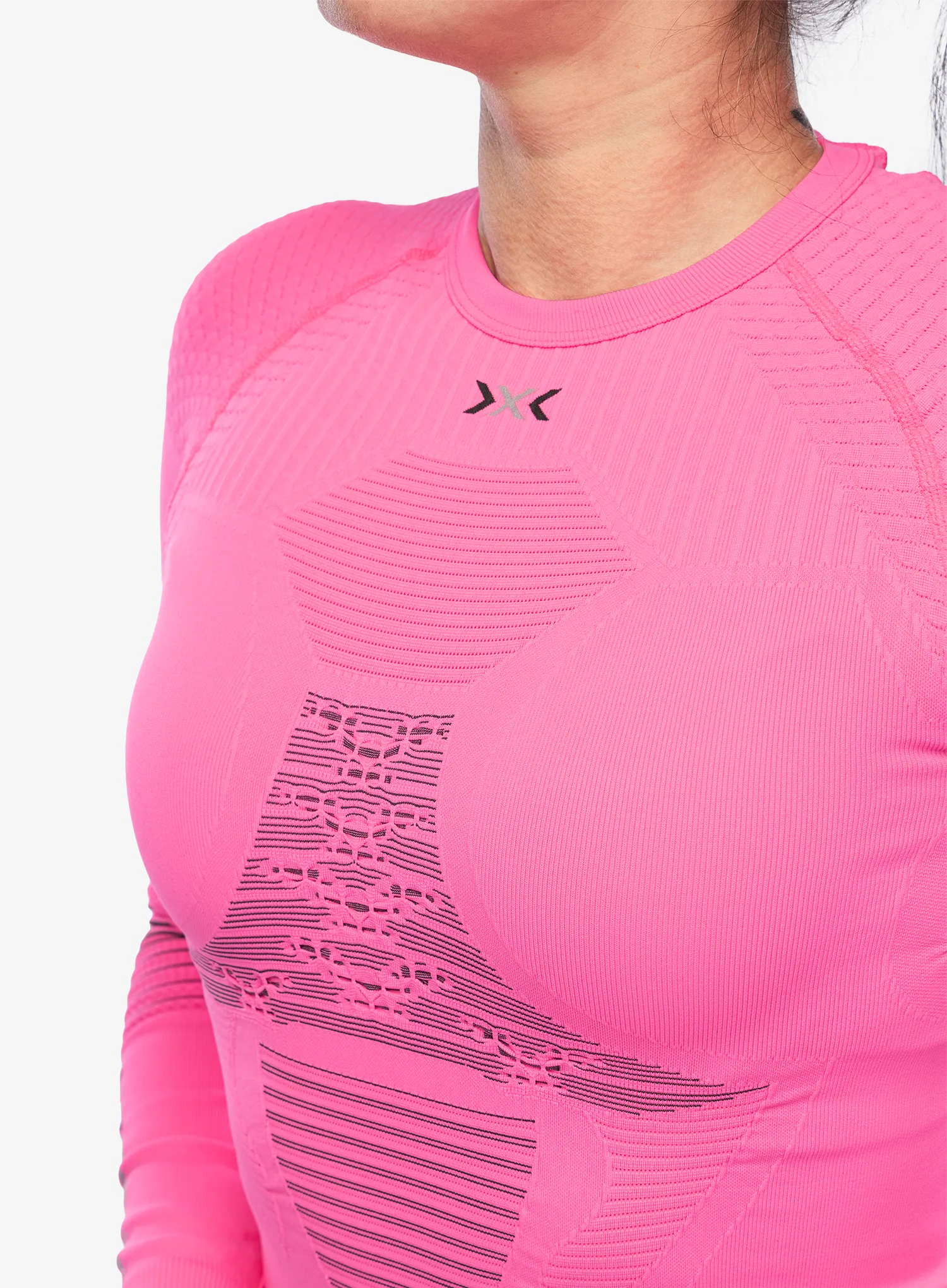 Dámská mikina X-Bionic Energizer 4.0 Shirt Round Neck - flamingo/anth
