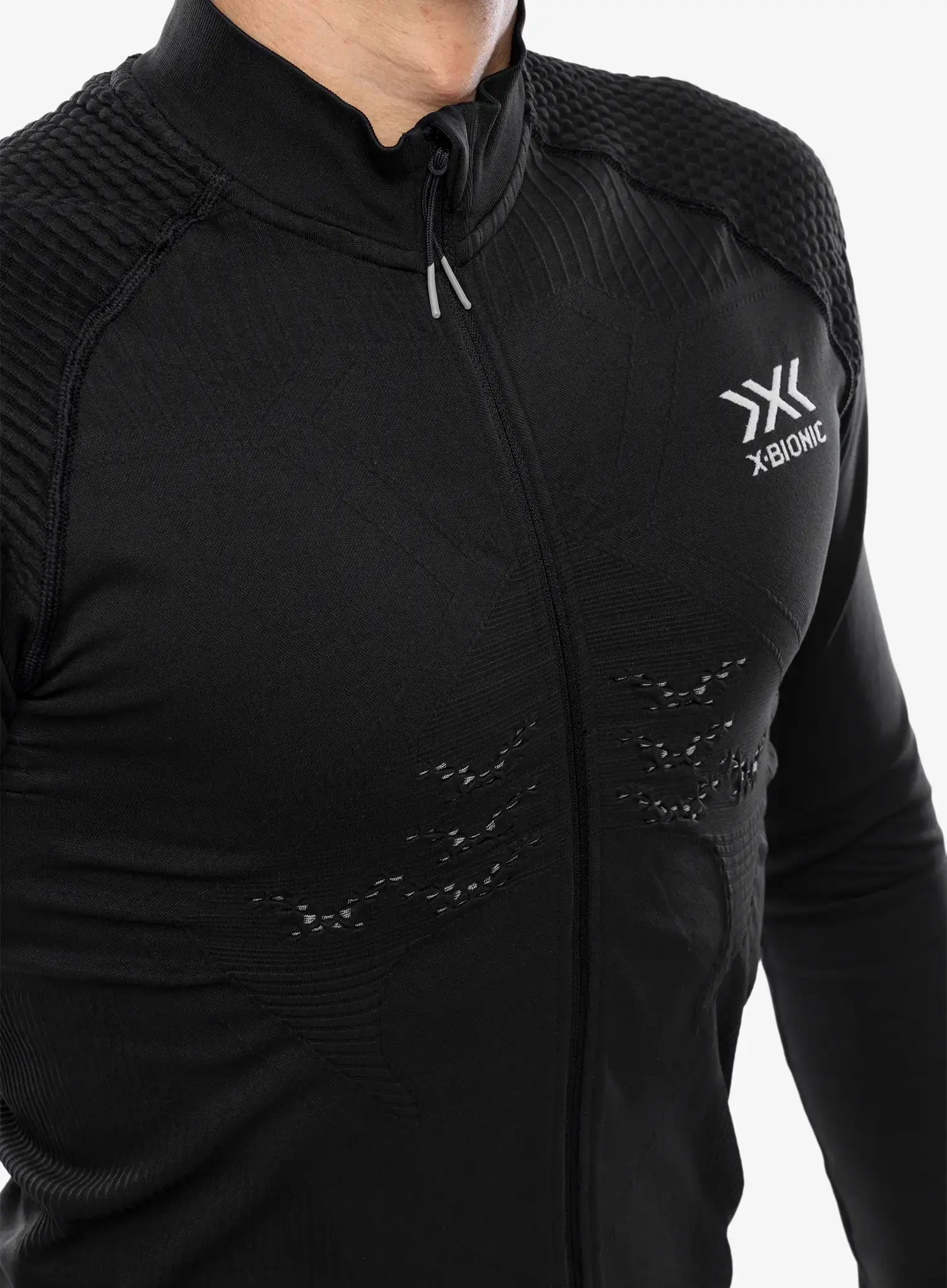 Rozepínací mikina X-Bionic Energizer 4.0 Transmission Layer Full Zip - opal black/arctic white