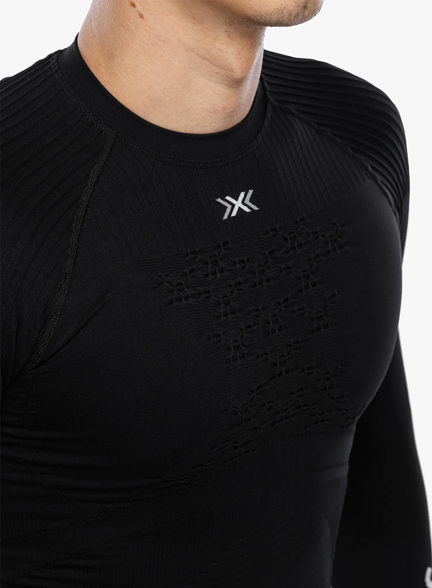 Funkční mikina X-Bionic Energy Accumulator 4.0 Shirt Round Neck - opal black/arctic white