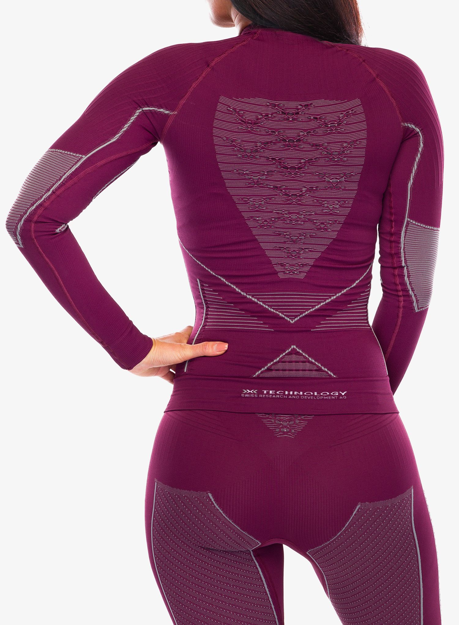 Dámská mikina X-Bionic Energy Accumulator 4.0 Shirt Round Neck - plum
