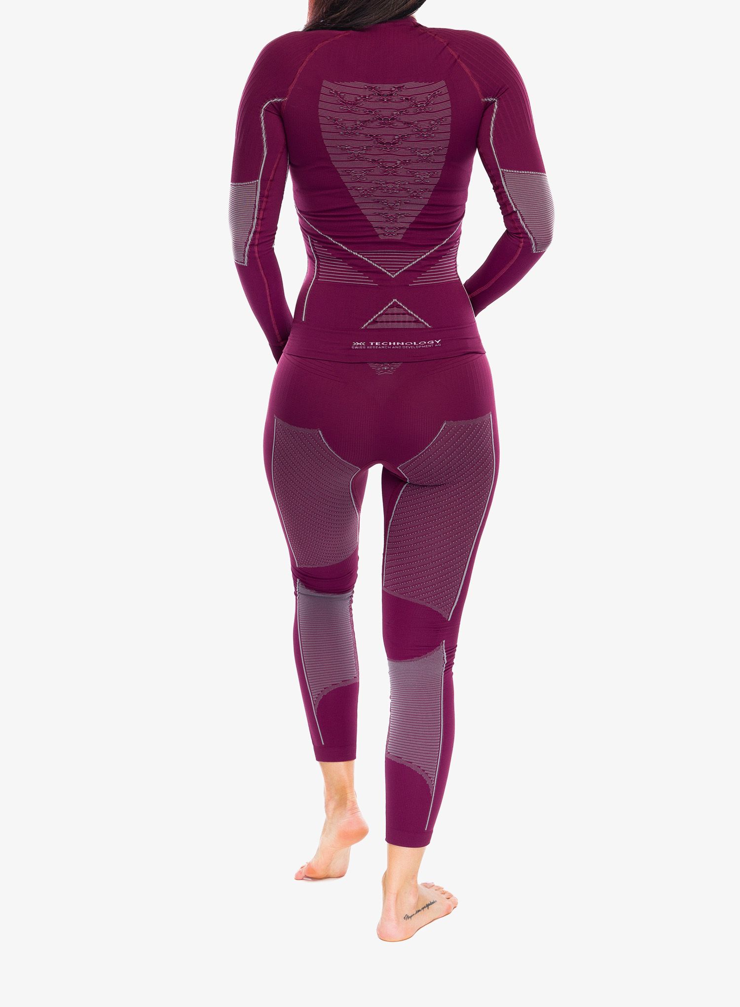 Dámská mikina X-Bionic Energy Accumulator 4.0 Shirt Round Neck - plum