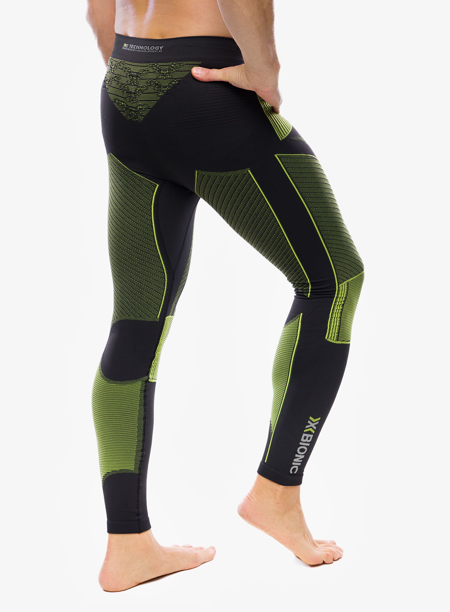Termolegíny X-Bionic Energy Accumulator 4.0 - charcoal/yellow
