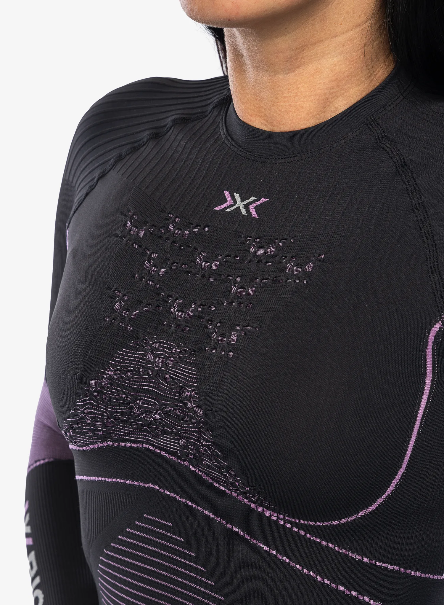Dámská mikina X-Bionic Energy Accumulator 4.0 Shirt - charcoal/magnolia
