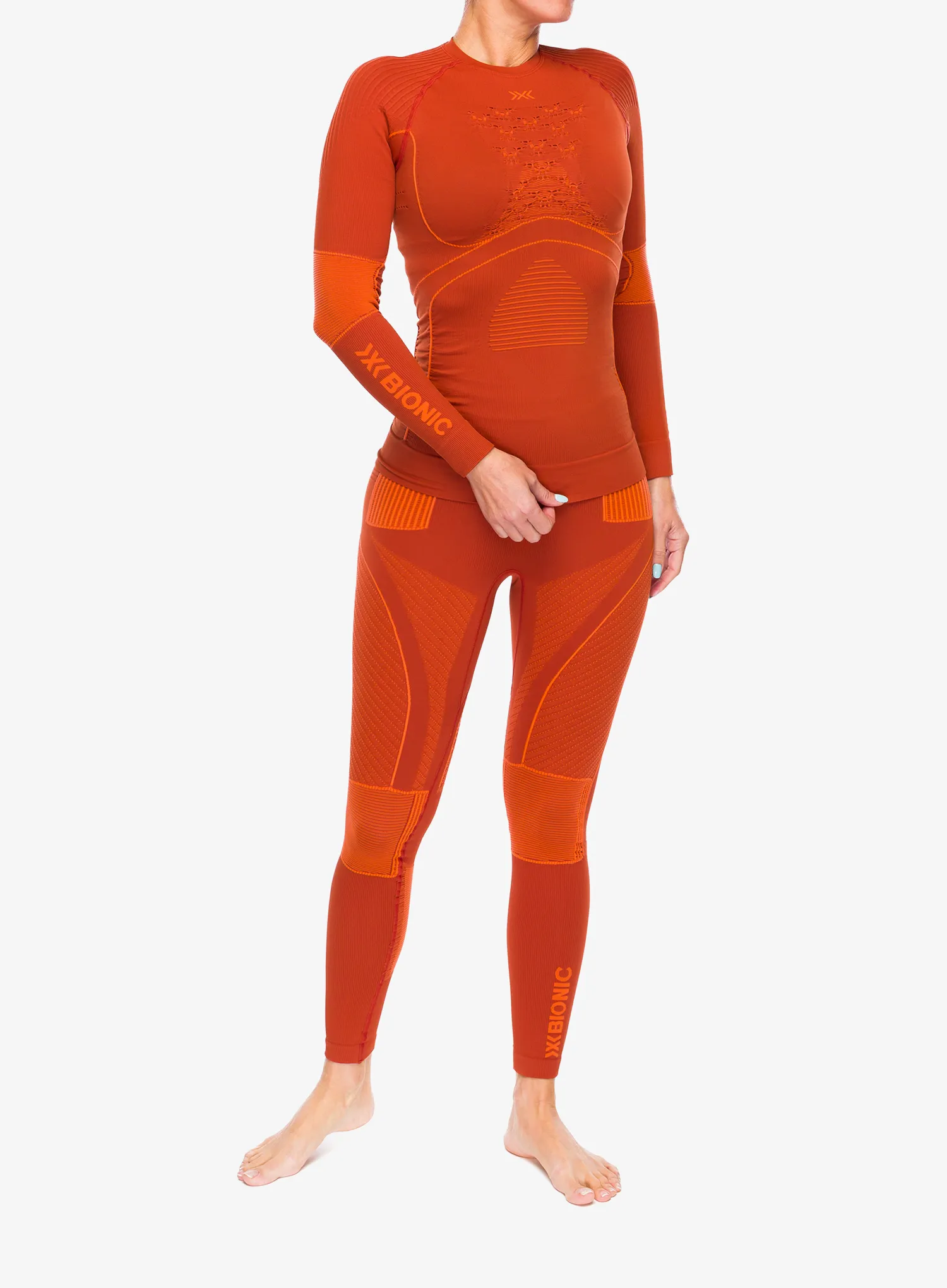 Dámská funkční mikina X-Bionic Energy Accumulator 4.0 Shirt - clay/orange