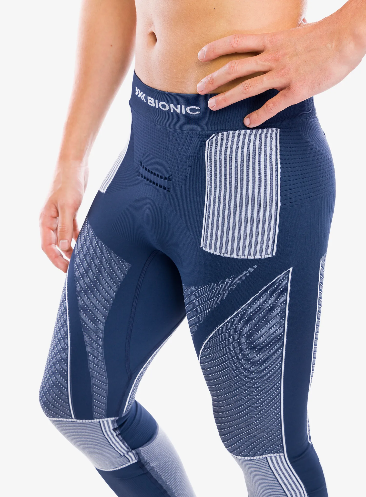 Termolegíny X-Bionic Energy Accumulator 4.0 - marine/optical white