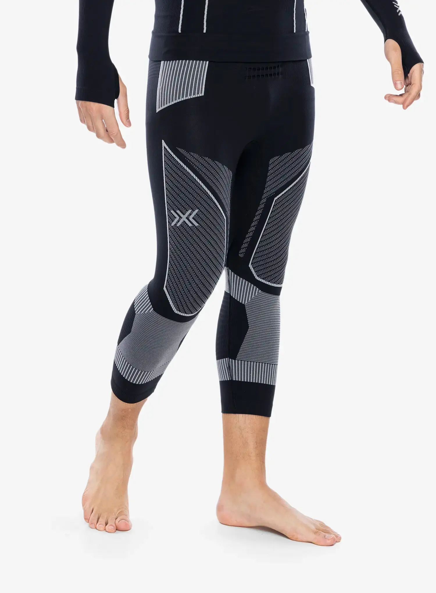 Termolegíny X-Bionic Energy Accumulator Light Pants 3/4 - x black/light grey