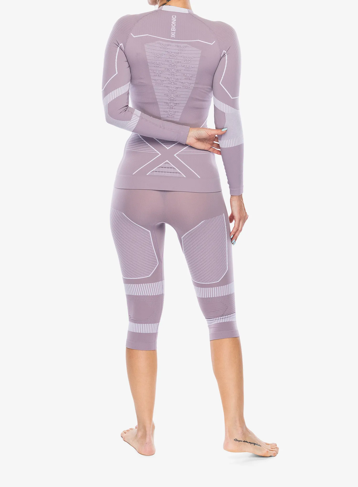 Dámská funkční mikina X-Bionic Energy Accumulator Light Shirt LS - lavender/arctic white