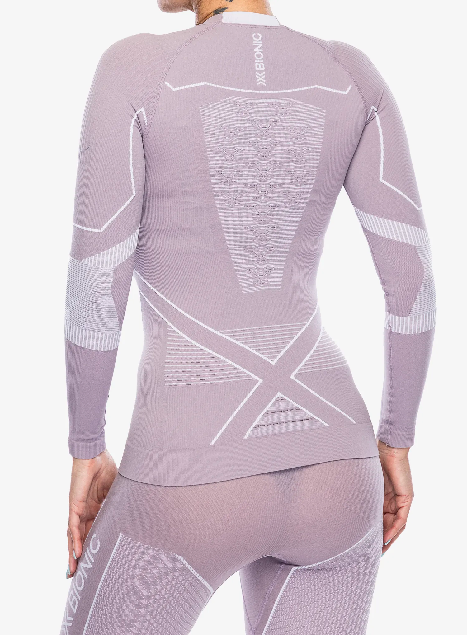 Dámská funkční mikina X-Bionic Energy Accumulator Light Shirt LS - lavender/arctic white
