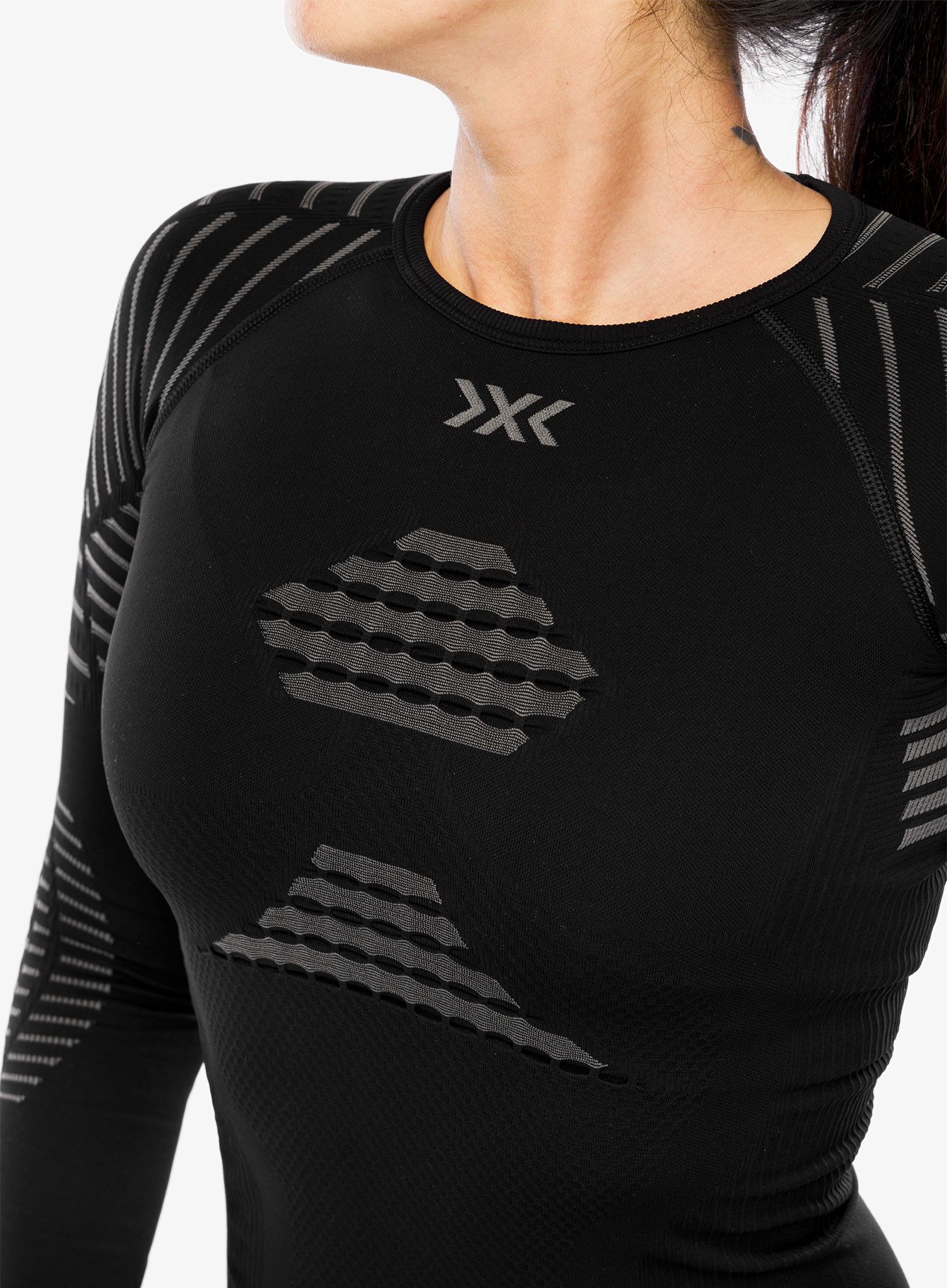 Dámská termoaktivní mikina X-Bionic Invent 4.0 Shirt Round Neck SG - bl