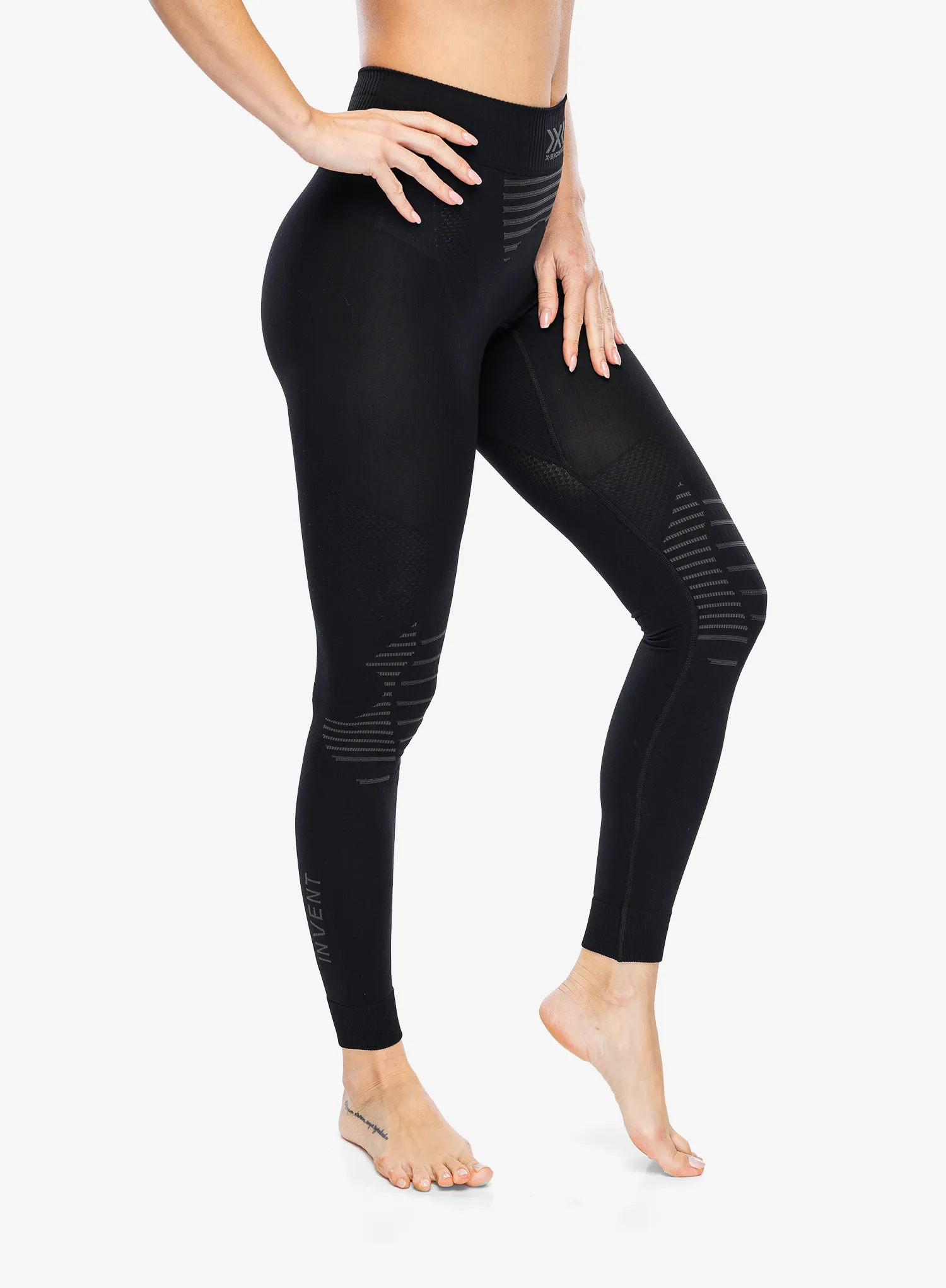 Dámské legíny X-Bionic Invent 4.0 Pants - black/charcoal