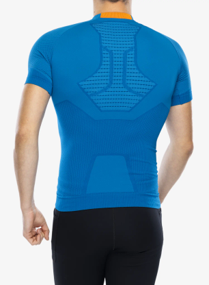 Tričko X-Bionic Invent 4.0 Run Speed - teal blue/kurkuma orange