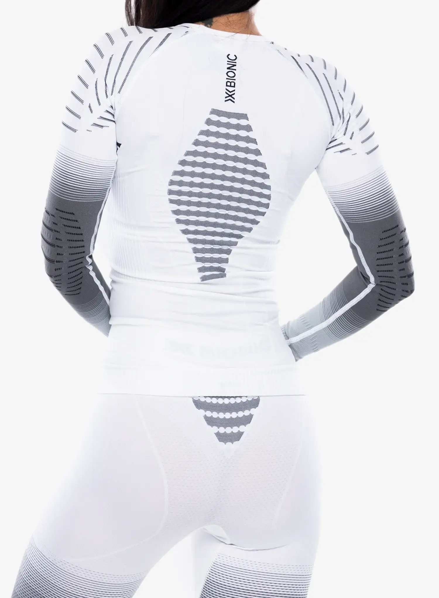 Dámská funkční mikina X-Bionic Invent Fx Shirt LS - x white/grey/light grey