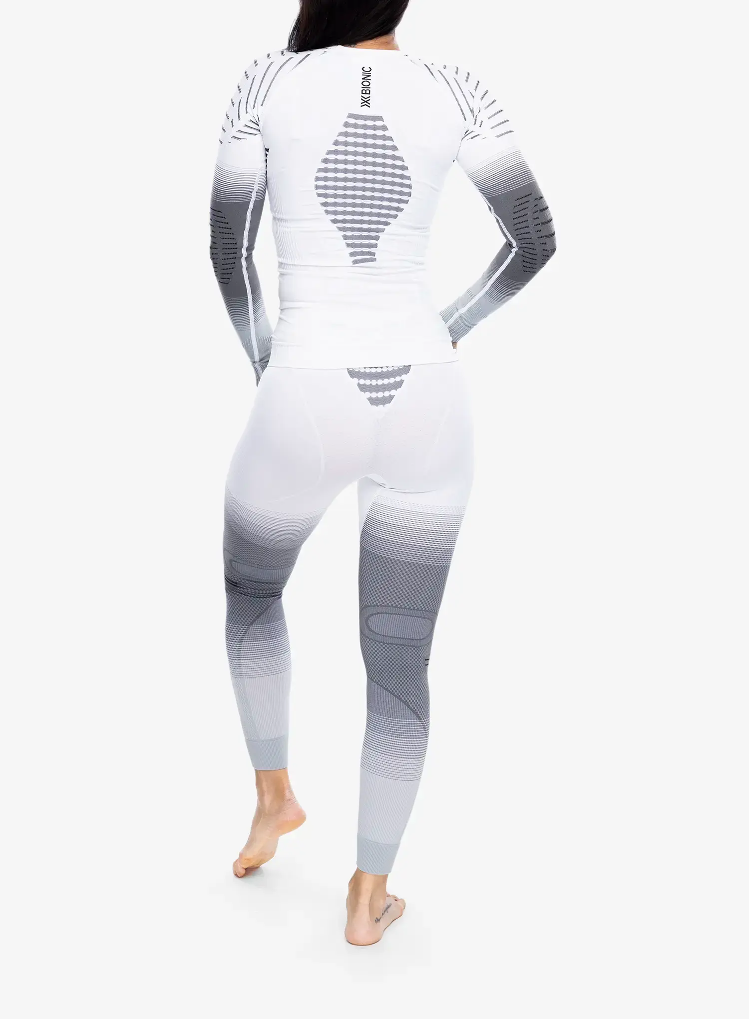 Dámská funkční mikina X-Bionic Invent Fx Shirt LS - x white/grey/light grey