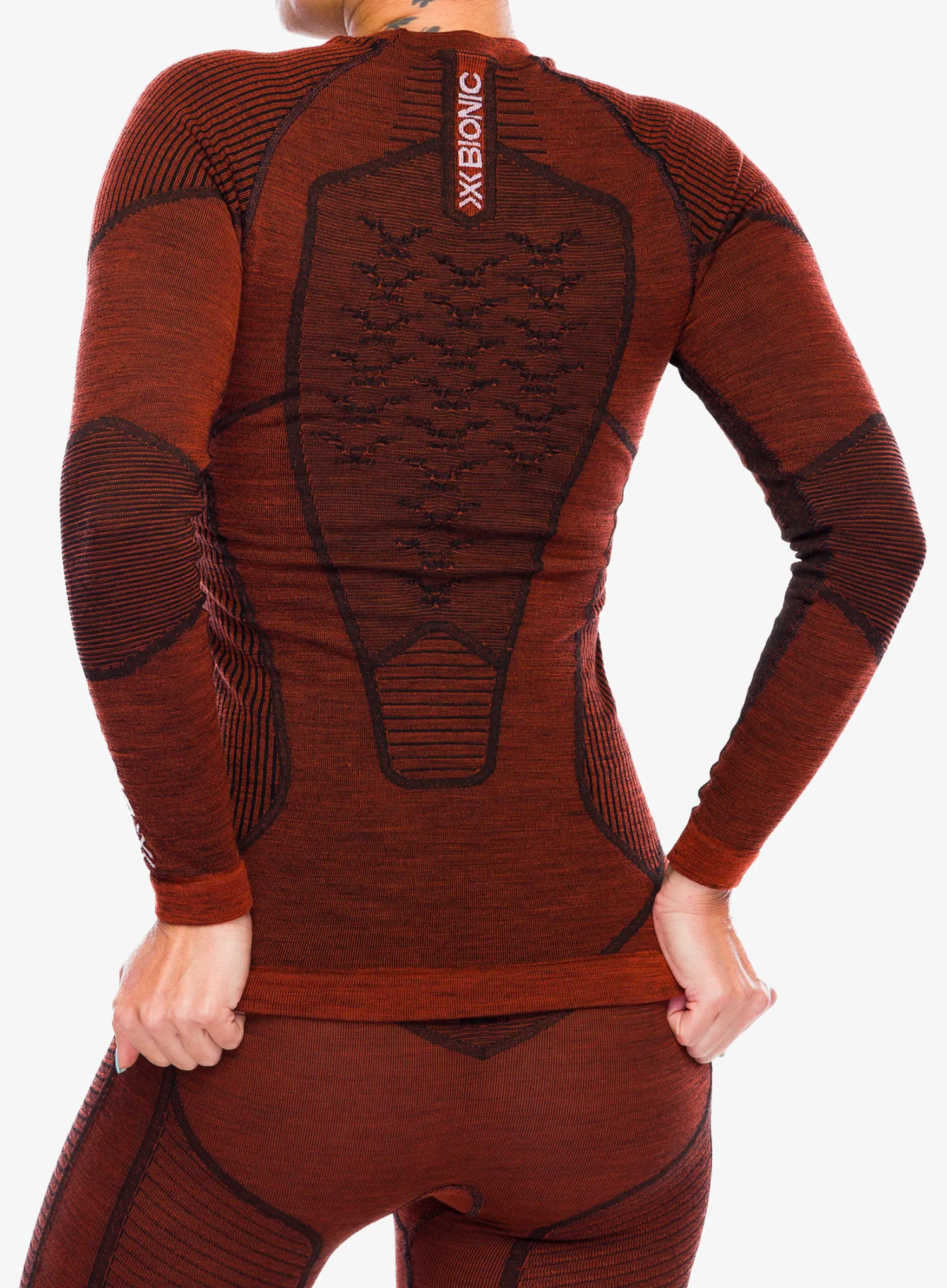 Dámská funkční mikina X-Bionic Symbio Merino Shirt LS - clay