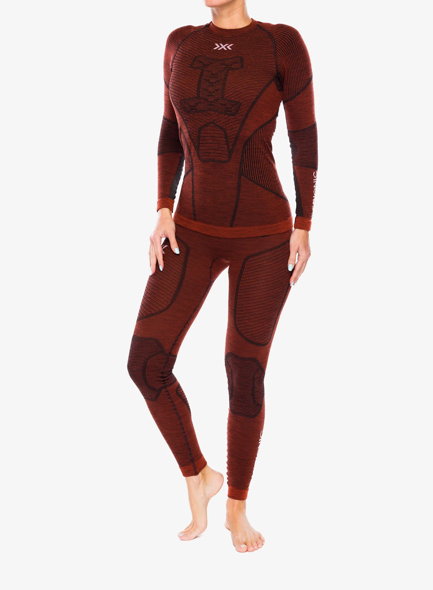 Dámská funkční mikina X-Bionic Symbio Merino Shirt LS - clay
