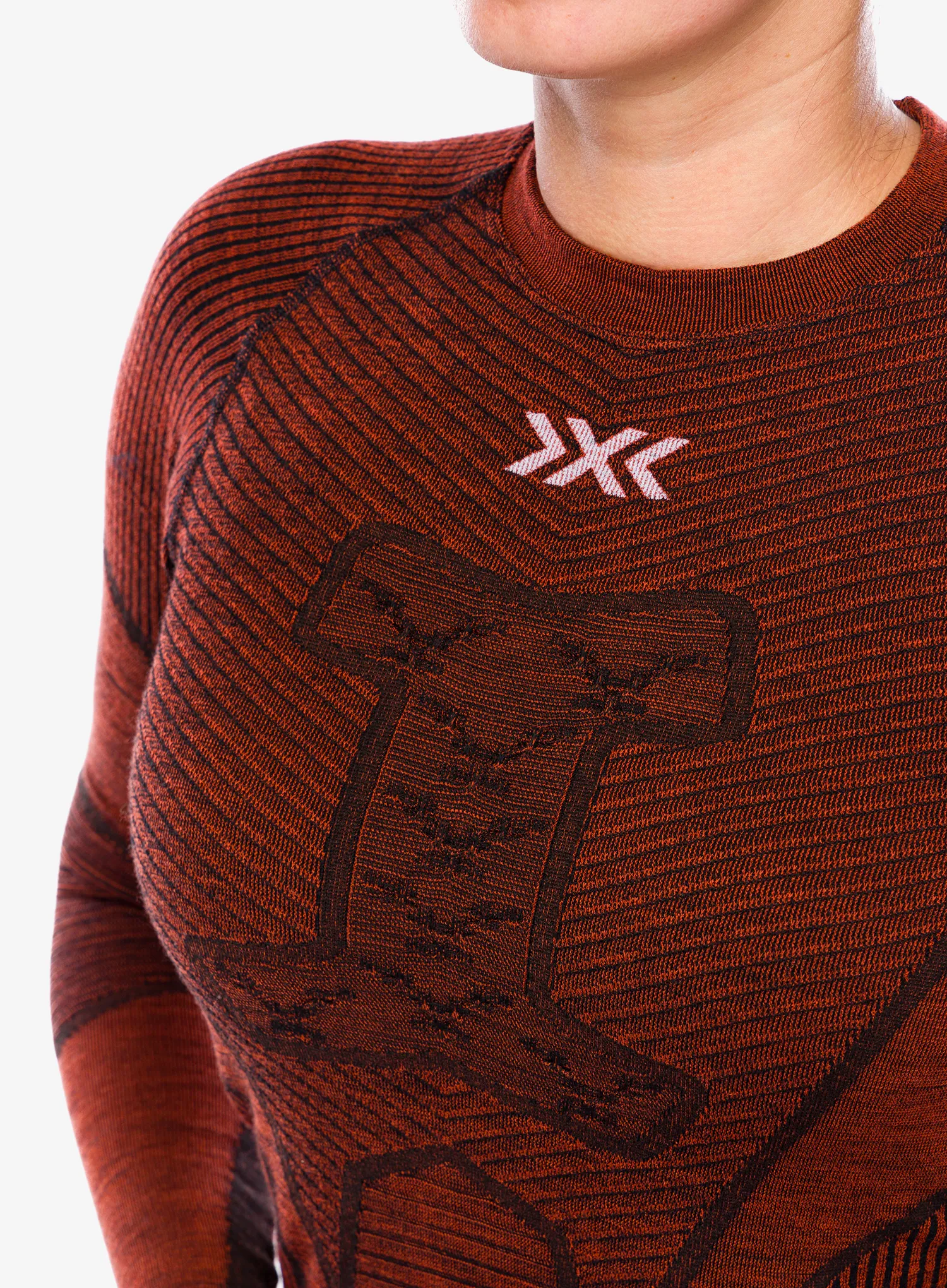 Dámská funkční mikina X-Bionic Symbio Merino Shirt LS - clay